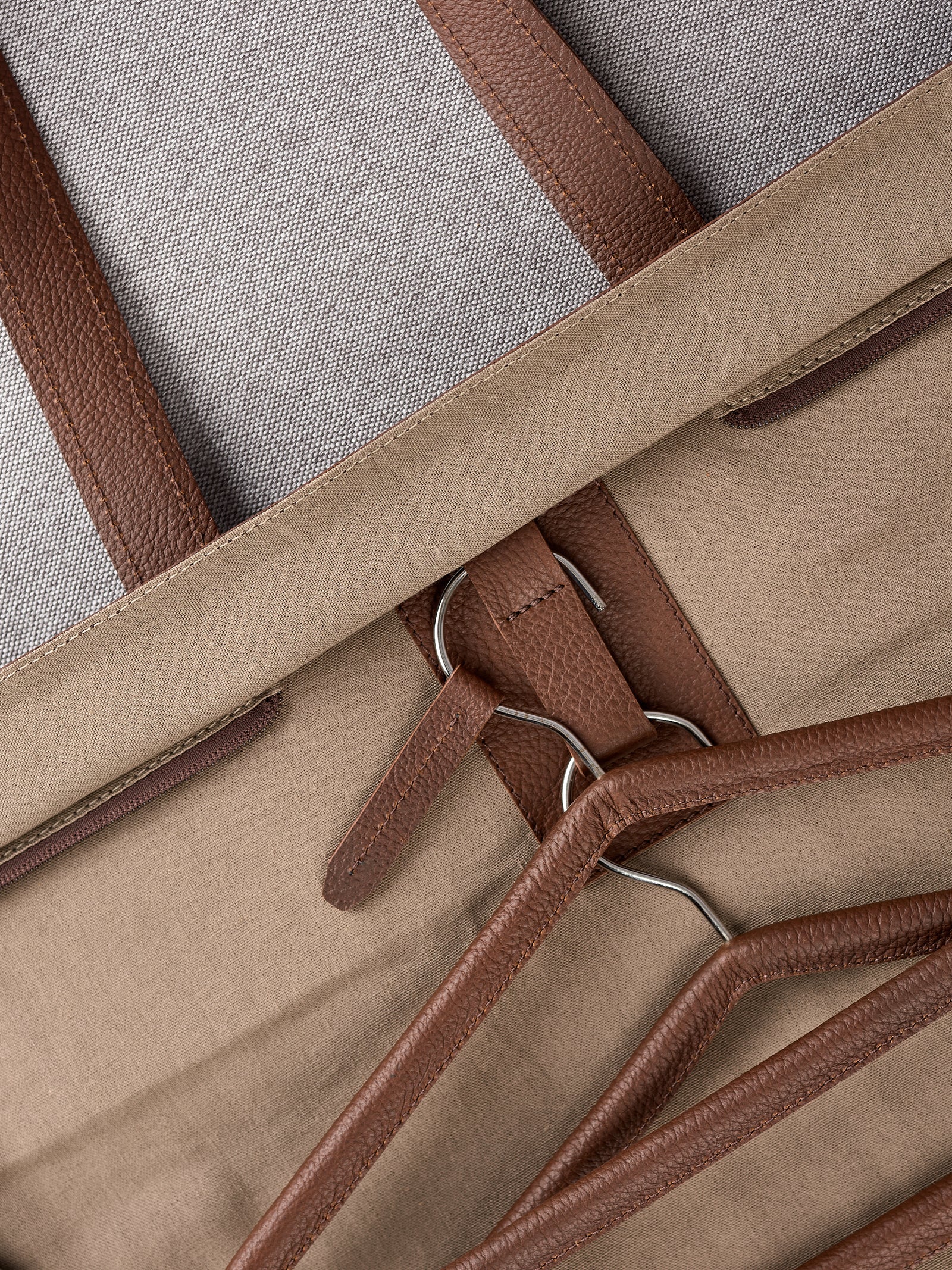 Suit Garment Bag Brown by Capra Leather