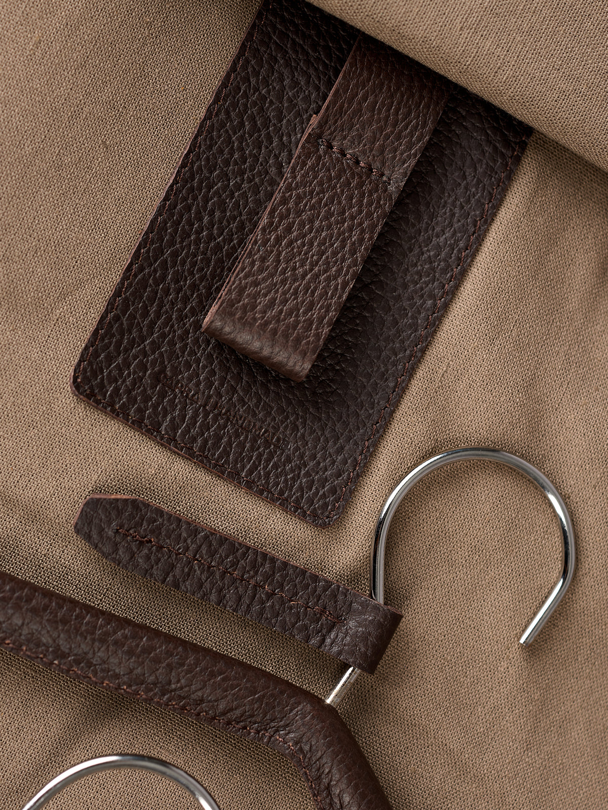 Leather Garment Bags Dark Brown by Capra