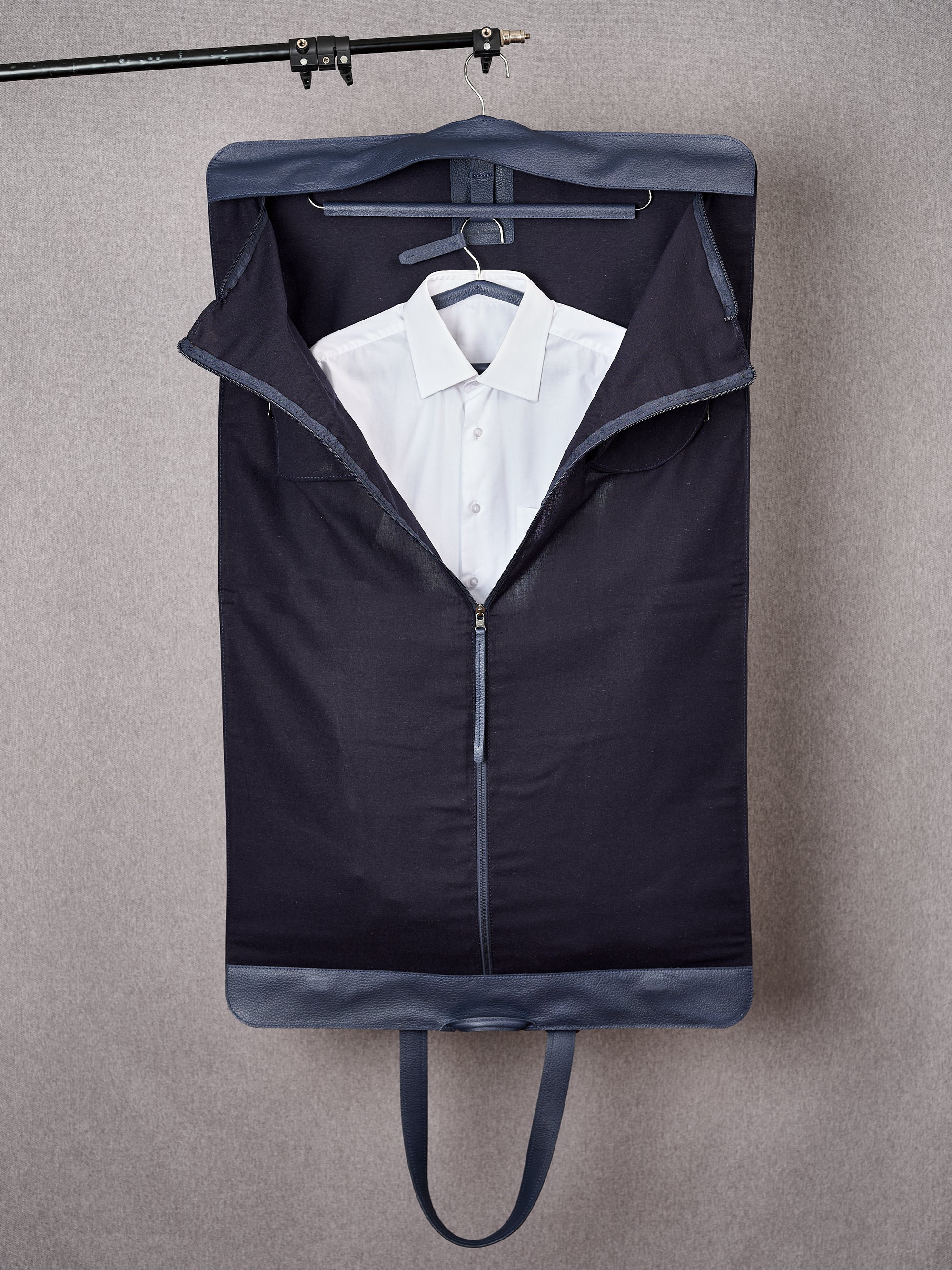 Travel Garment Bag Navy by Capra Leather