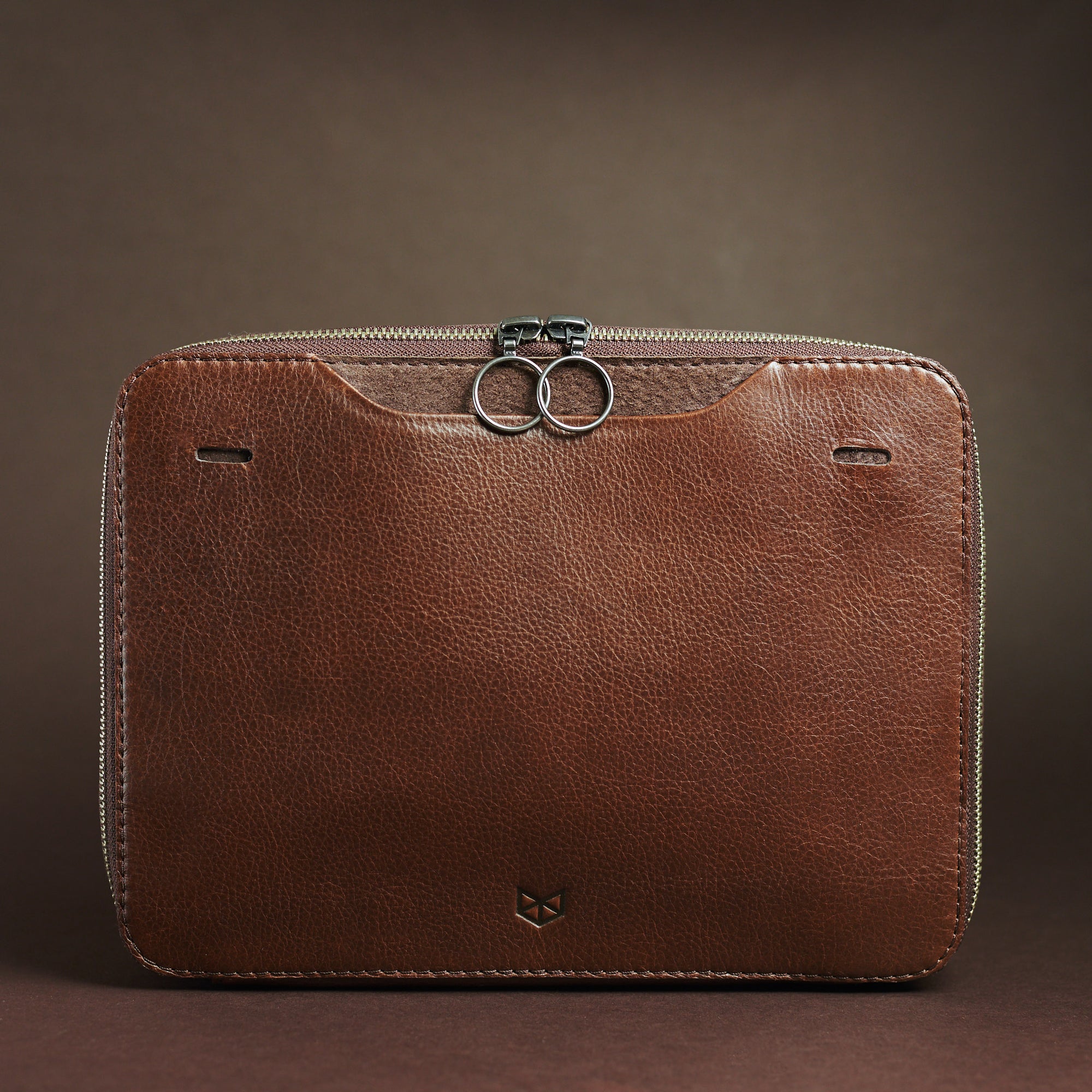 leather gear bag Small Gear Pouch 2 · Brown by Capra Leather