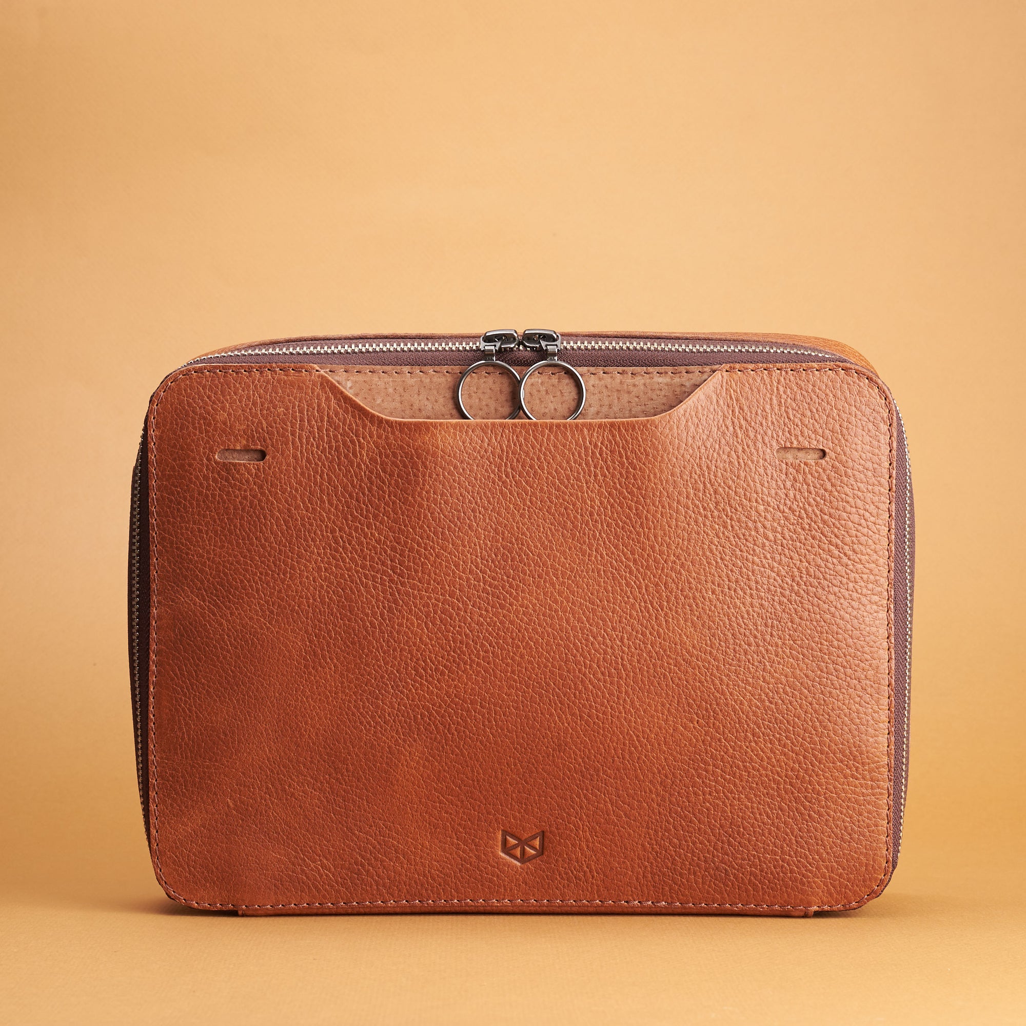 leather gear bag Small Gear Pouch 2 · Tan by Capra Leather