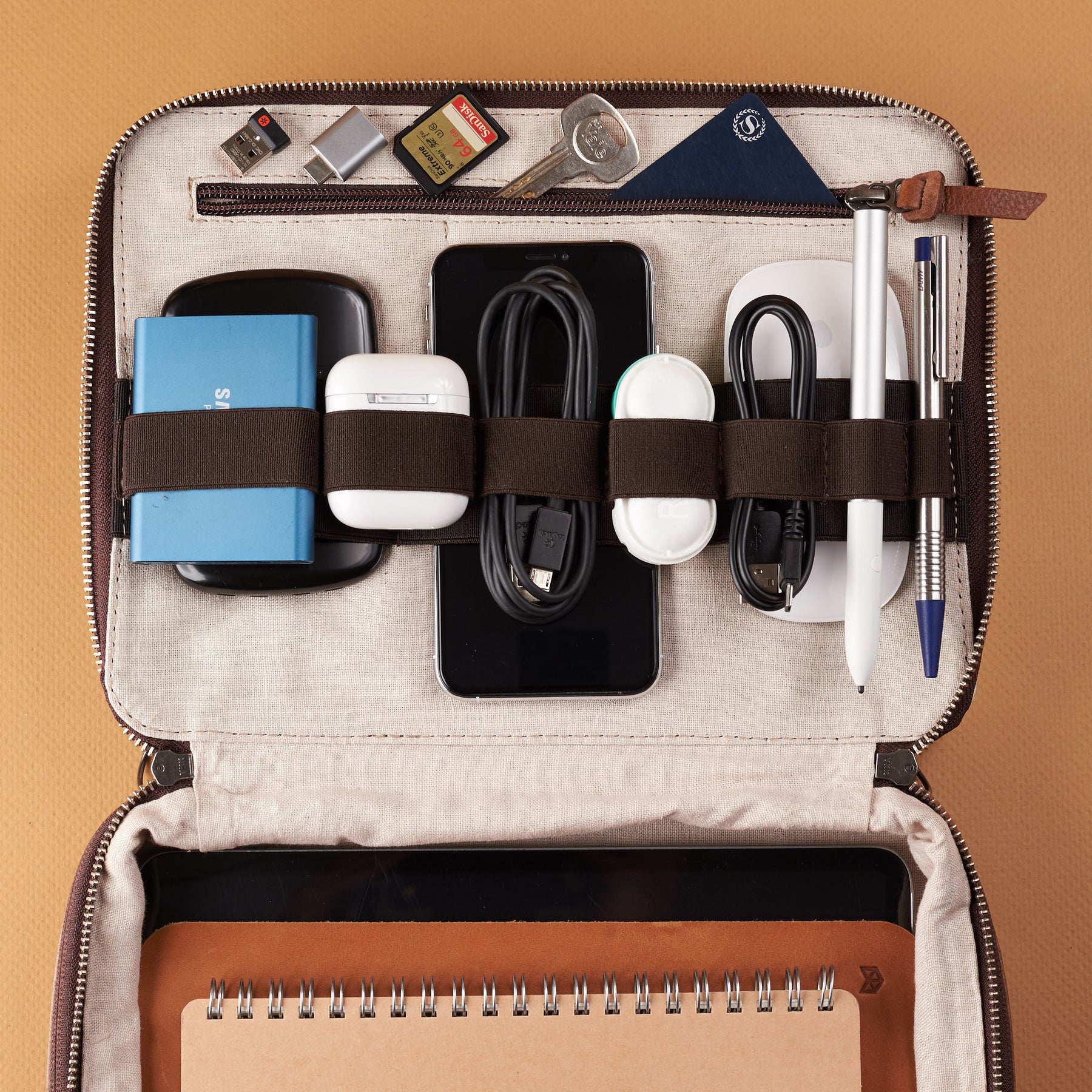 Small Gear Pouch Expandable by Capra Leather