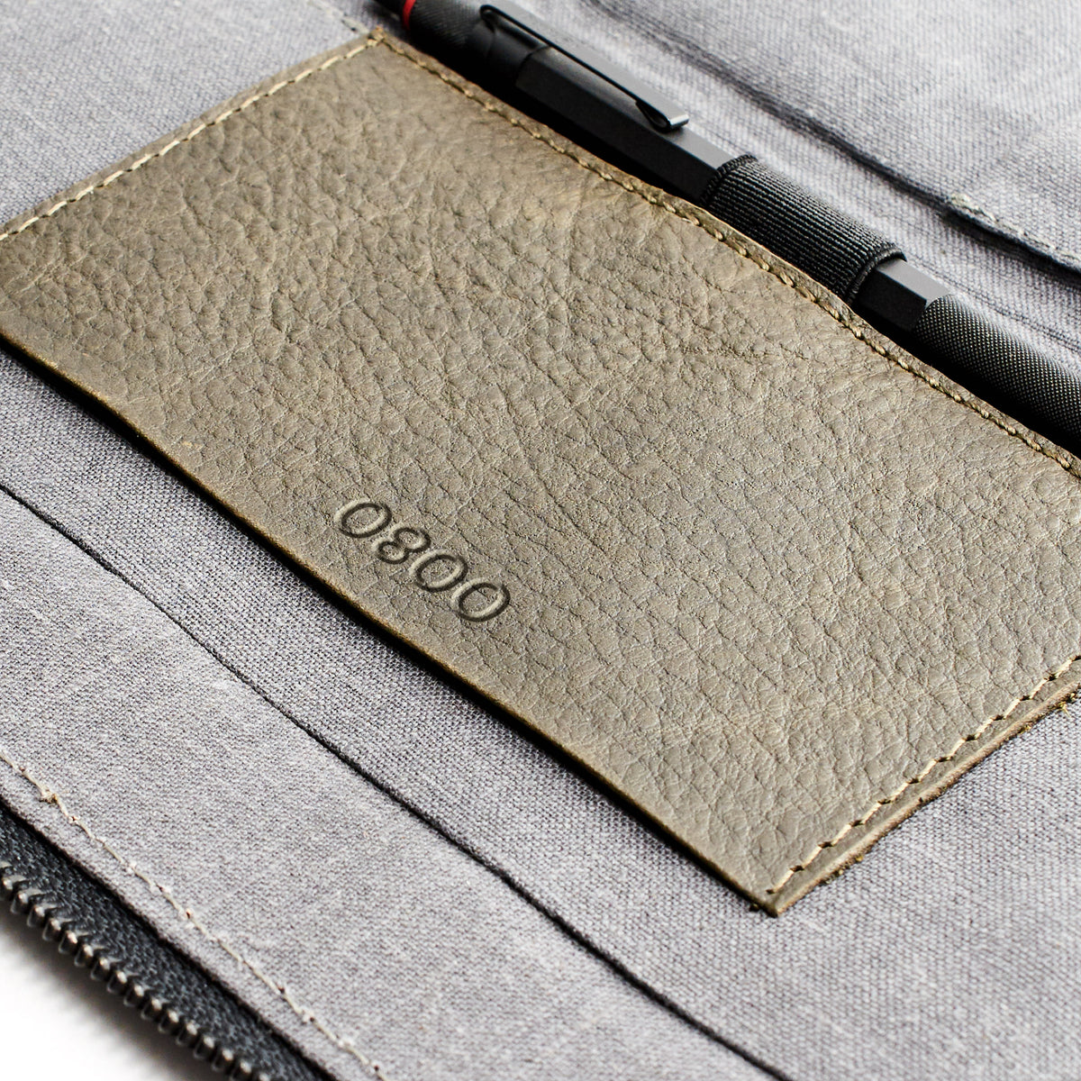 Custom monogram. Green Passport Holder for travelers, document organizer, travel journal by Capra Leather