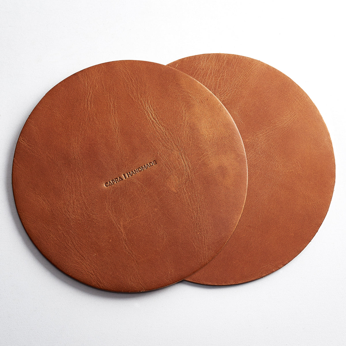 Light brown Leather homepod pad, protect wood surfaces from white rings, mens cowhide coasters for apple smart speaker