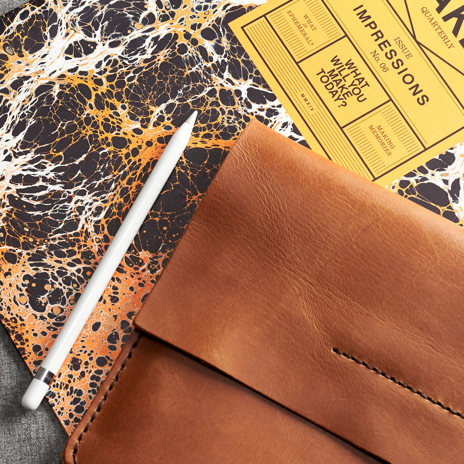 Styling. iPad Sleeve. Leather Case Tan for iPad by Capra Leather