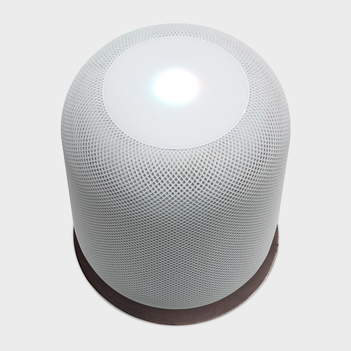 Style Leather homepod pad, protect wood surfaces from white rings, mens cowhide coasters for apple smart speaker