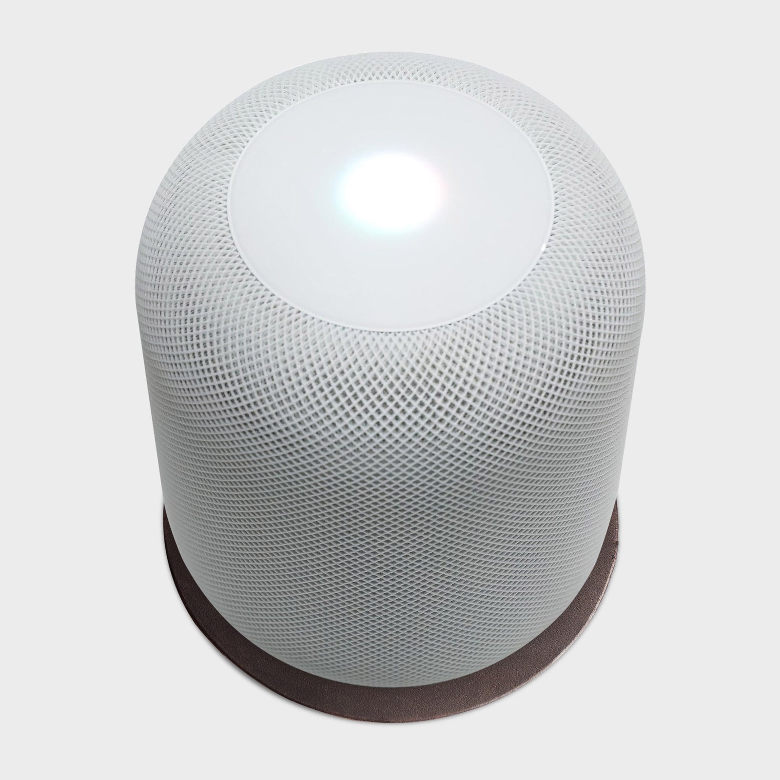 Style Leather homepod pad, protect wood surfaces from white rings, mens cowhide coasters for apple smart speaker