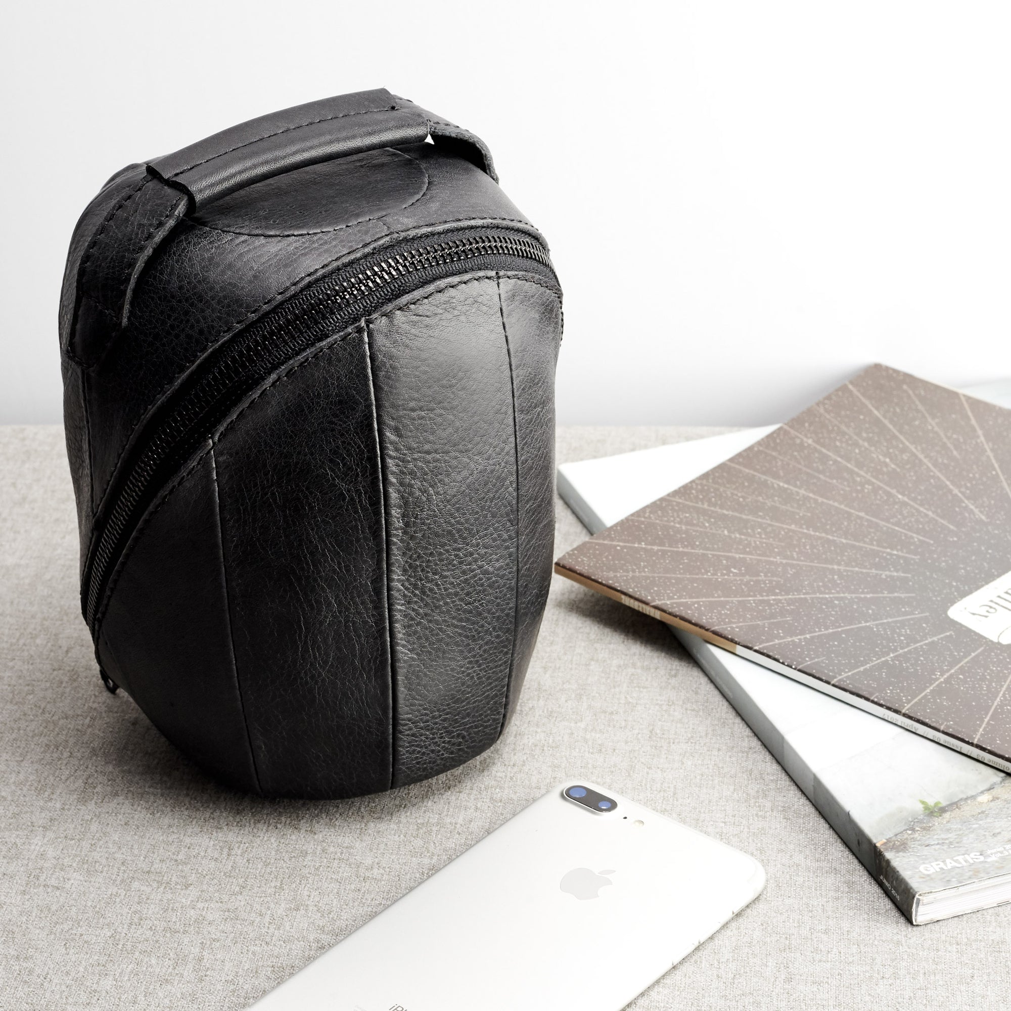 Homepod leather cover, Homepod leather case, Apple accessories, HomePod protector, Travel carrying case, Capra Leather