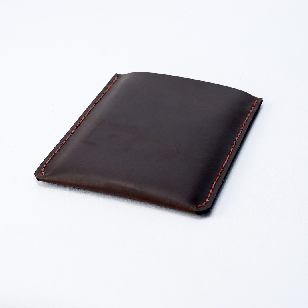 Back. Front. Marron Leather Kindle Cover. Hand stitched Case. Lucid Kindle Case. Gifts for him