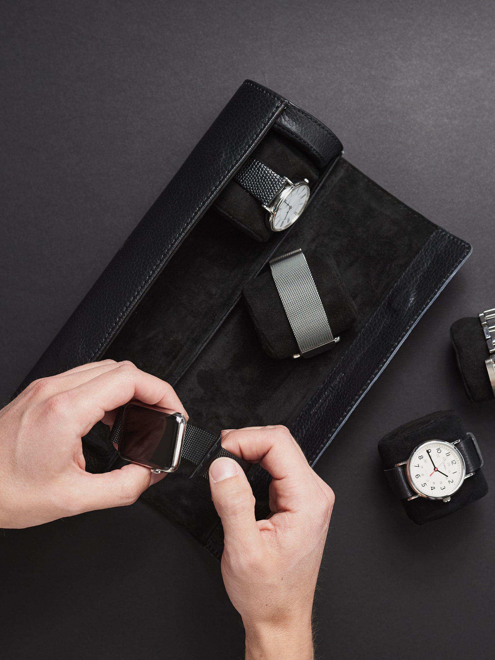 Apple Watch travel case black