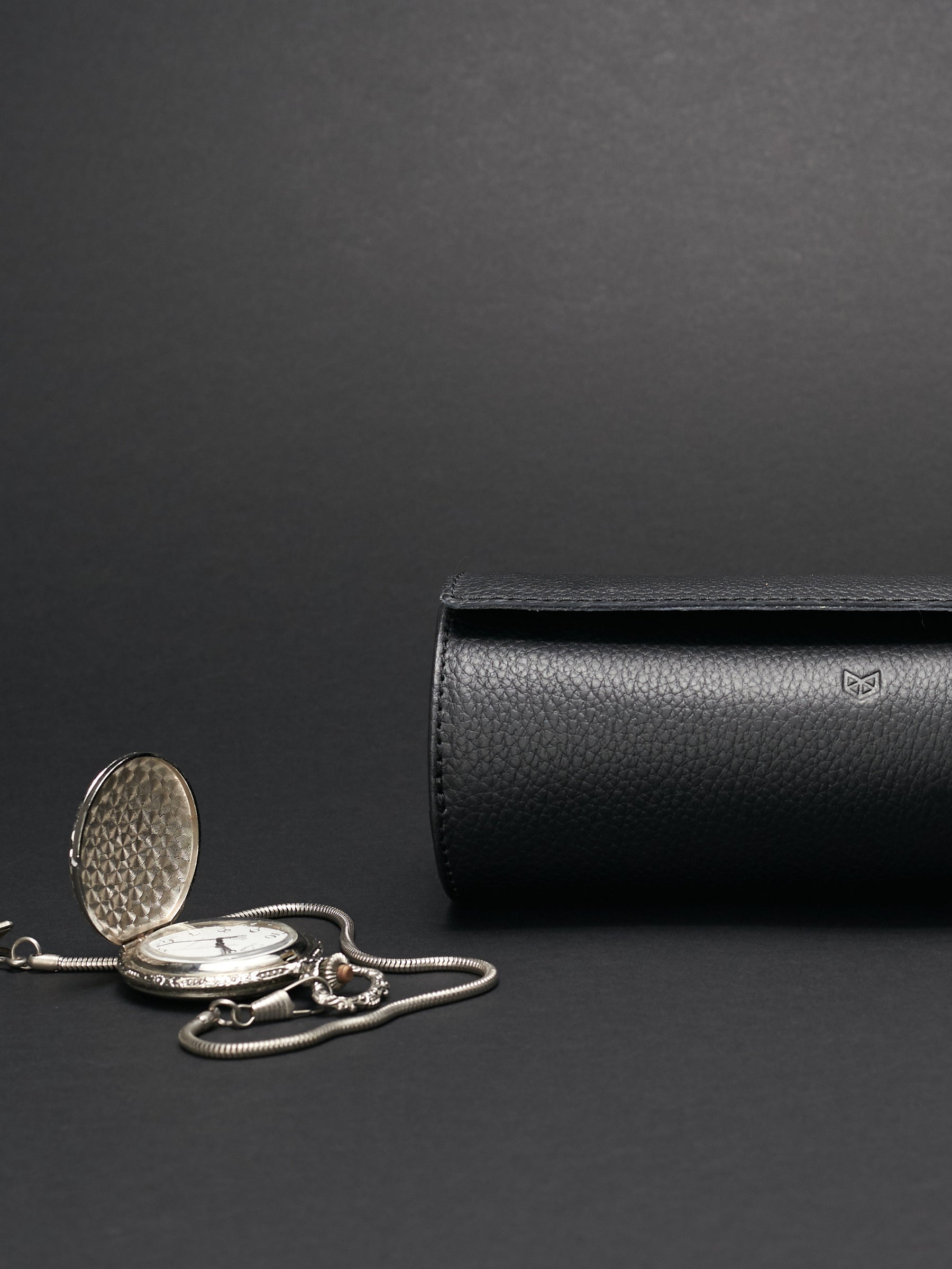 Mag Travel Watch Case · Black by Capra Leather