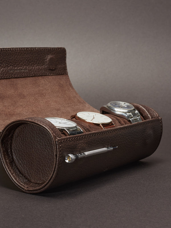 Mag Travel Watch Case · Tan by Capra Leather