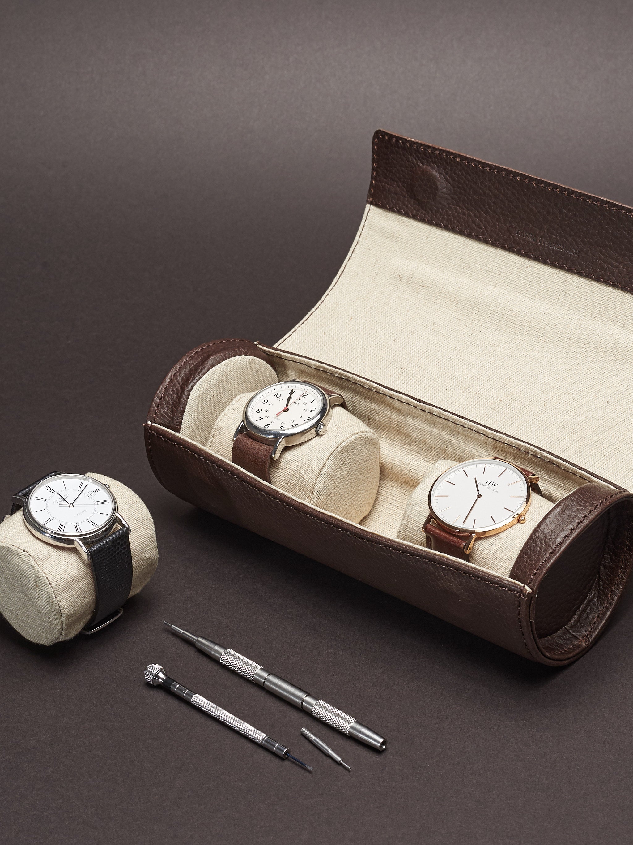 Travel Watch Case by Capra Leather