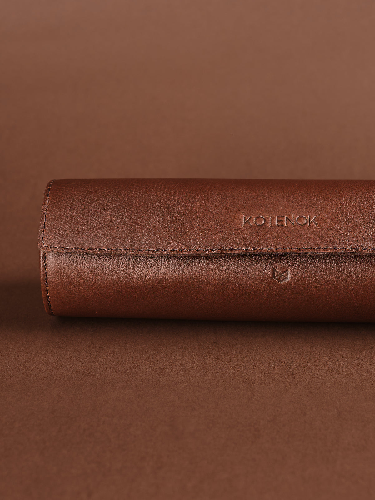 Custom Engraving Wrist watch storage box brown by Capra Leather