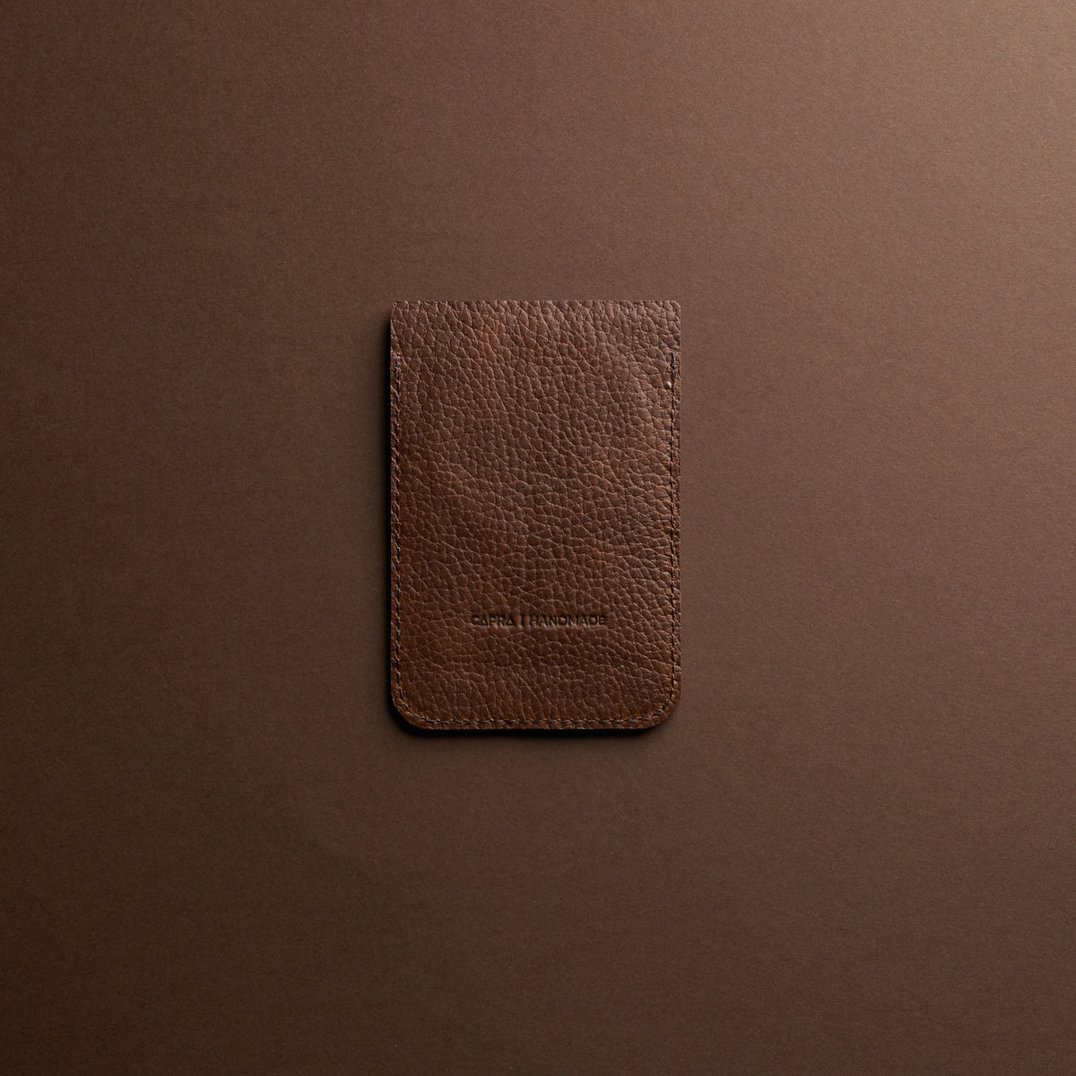 Back. Small Gear Travel Pouch 2 Brown by Capra Leather