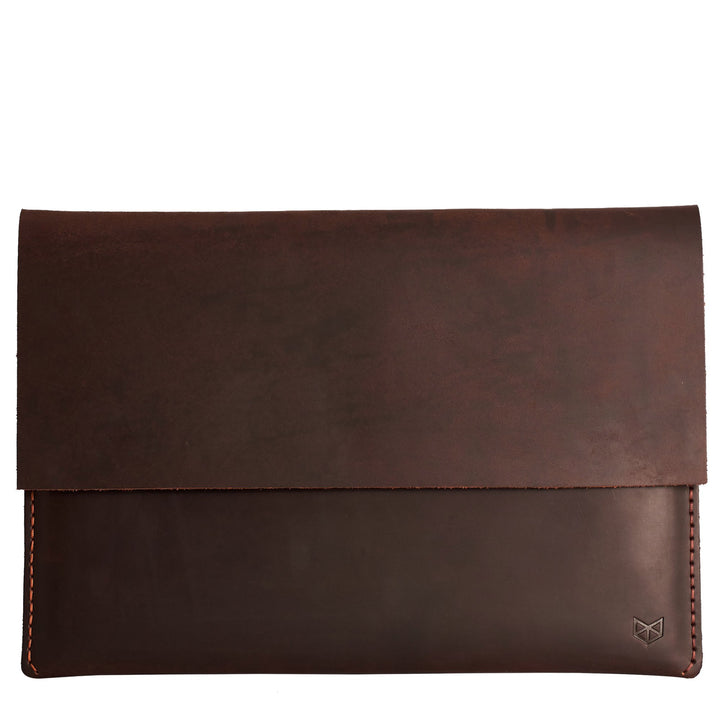  Closed dark leather case for Google Pixelbook laptop