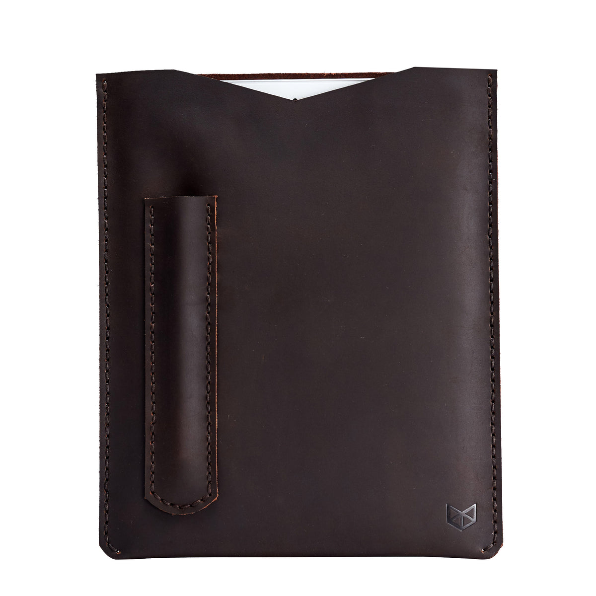 Capra Leather iPad pro leather sleeve. Marron leather sleeve for iPad pro 10.5 inch 12.9 inch. Mens gifts