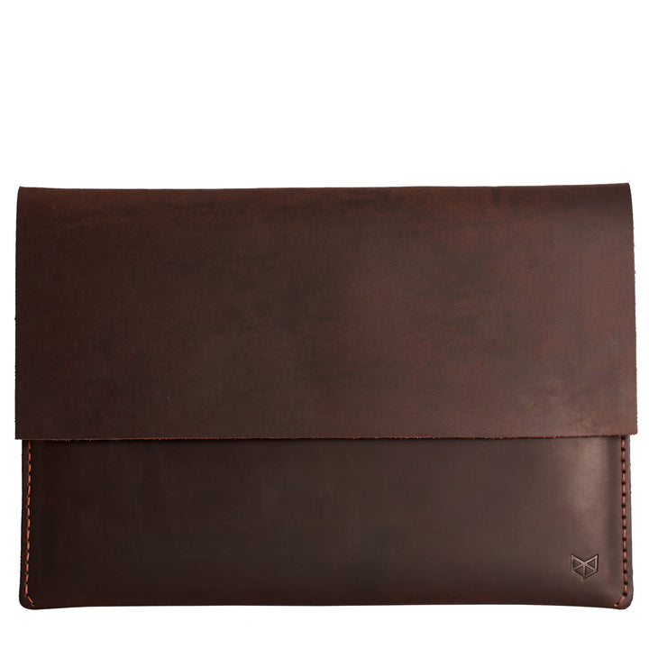 Closed dark leather case for Lenovo Yoga Thinkpad