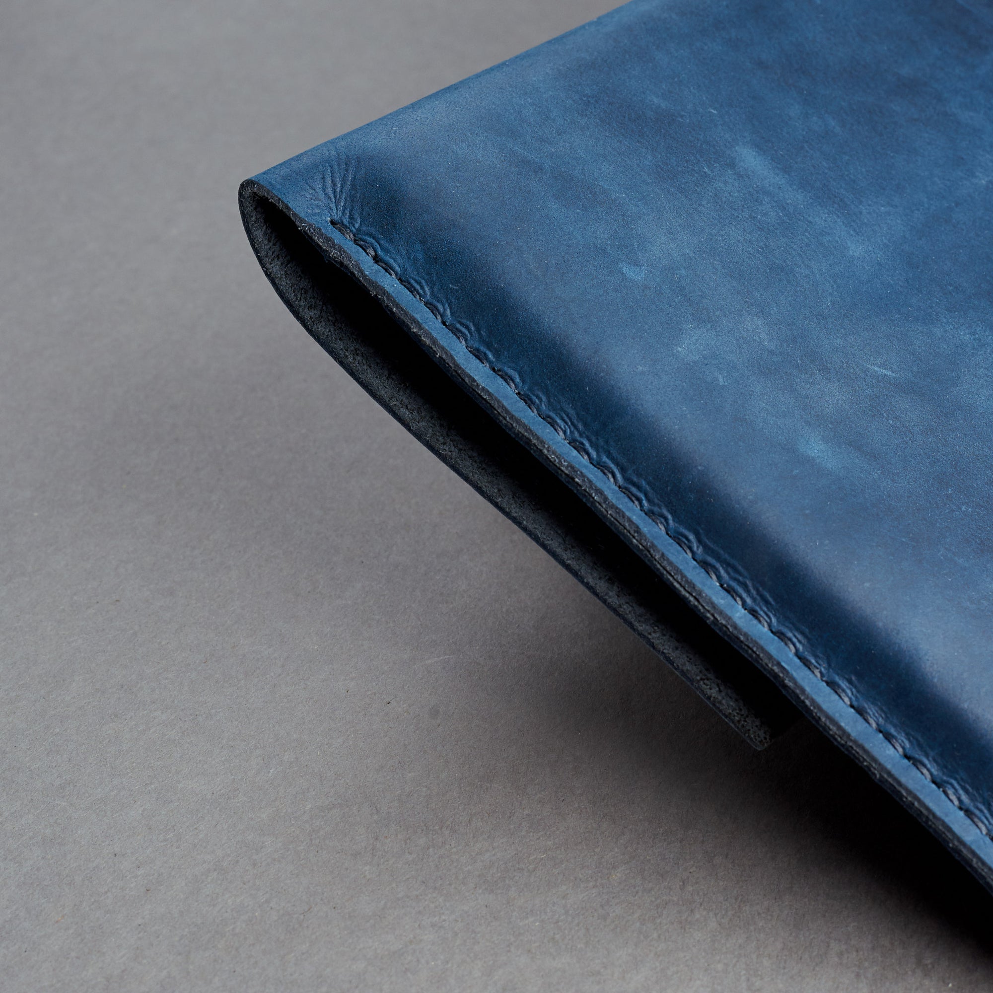 Apple accessory. Navy Leather MacBook Case. MacBook Sleeve by Capra Leather