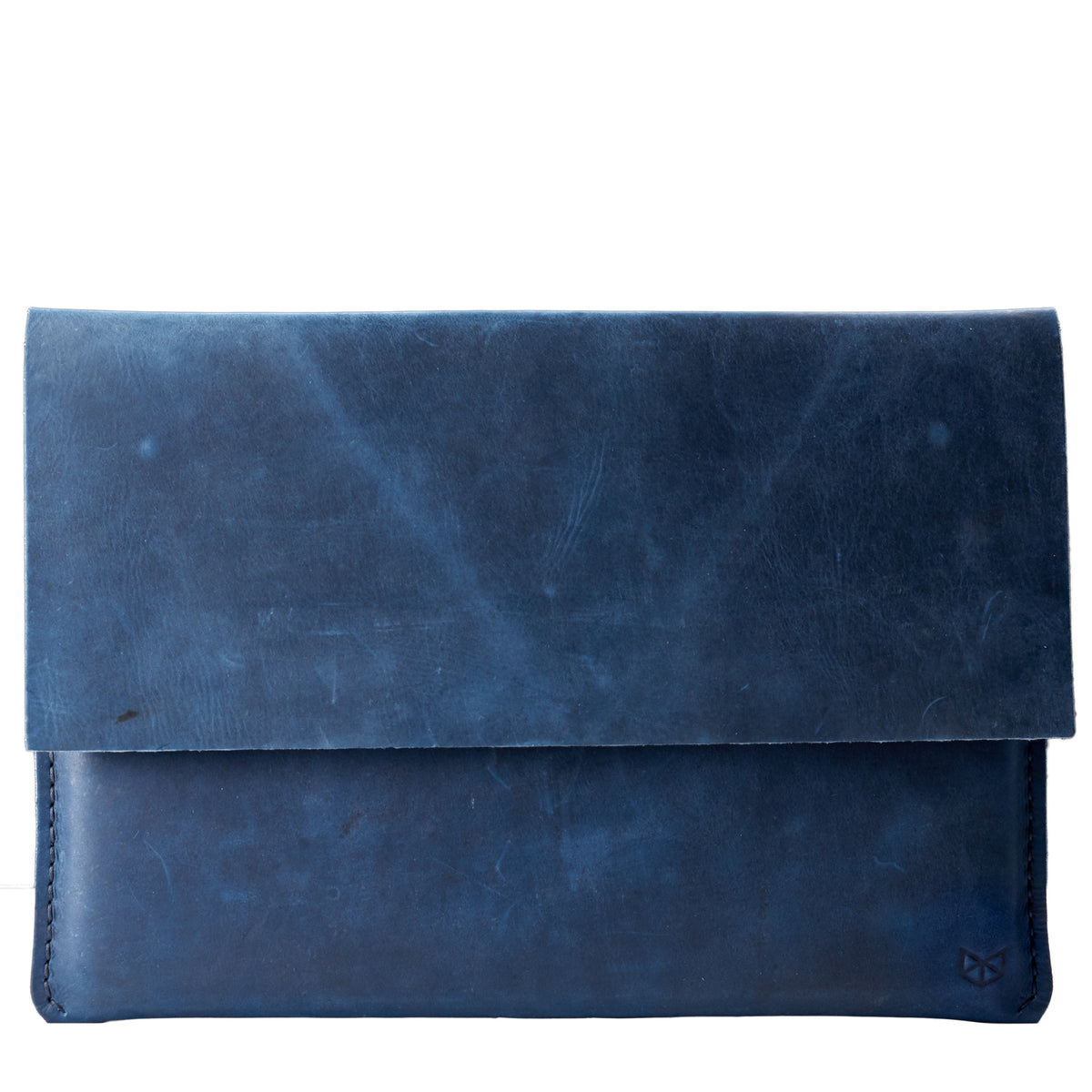 Cover. Navy Leather MacBook Case. MacBook Sleeve by Capra Leather