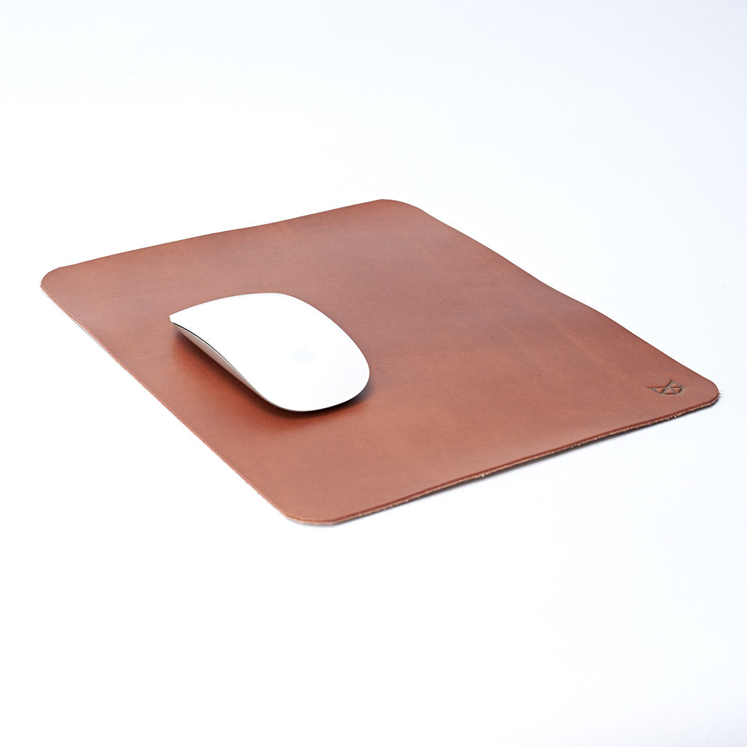 Minimalistic Acorn Leather Mouse Pad, Boyfriend gift, Mousepads, Personalized stationary, Custom office supplies