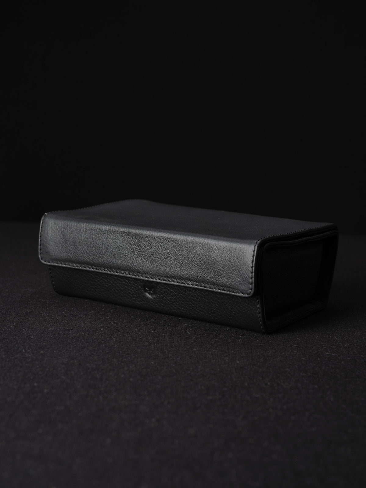 sunglasses case black by Capra Leather
