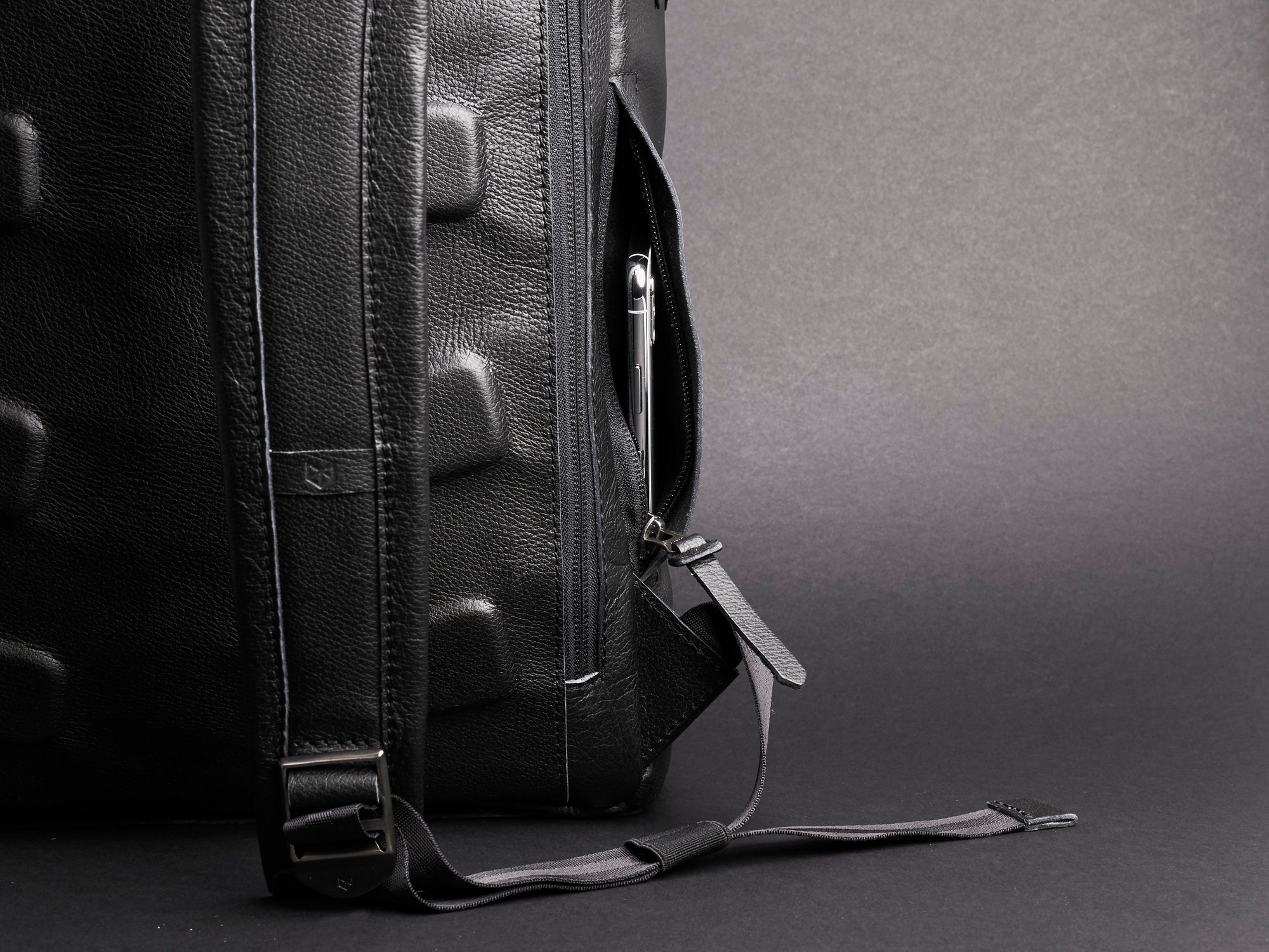 stylish backpacks for men black by capra leather