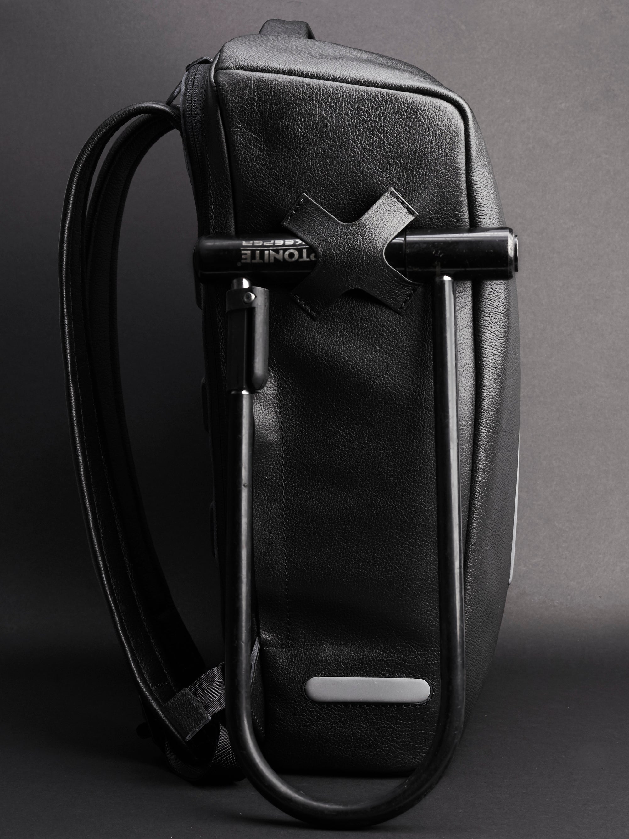 backpack for biking black by capra leather