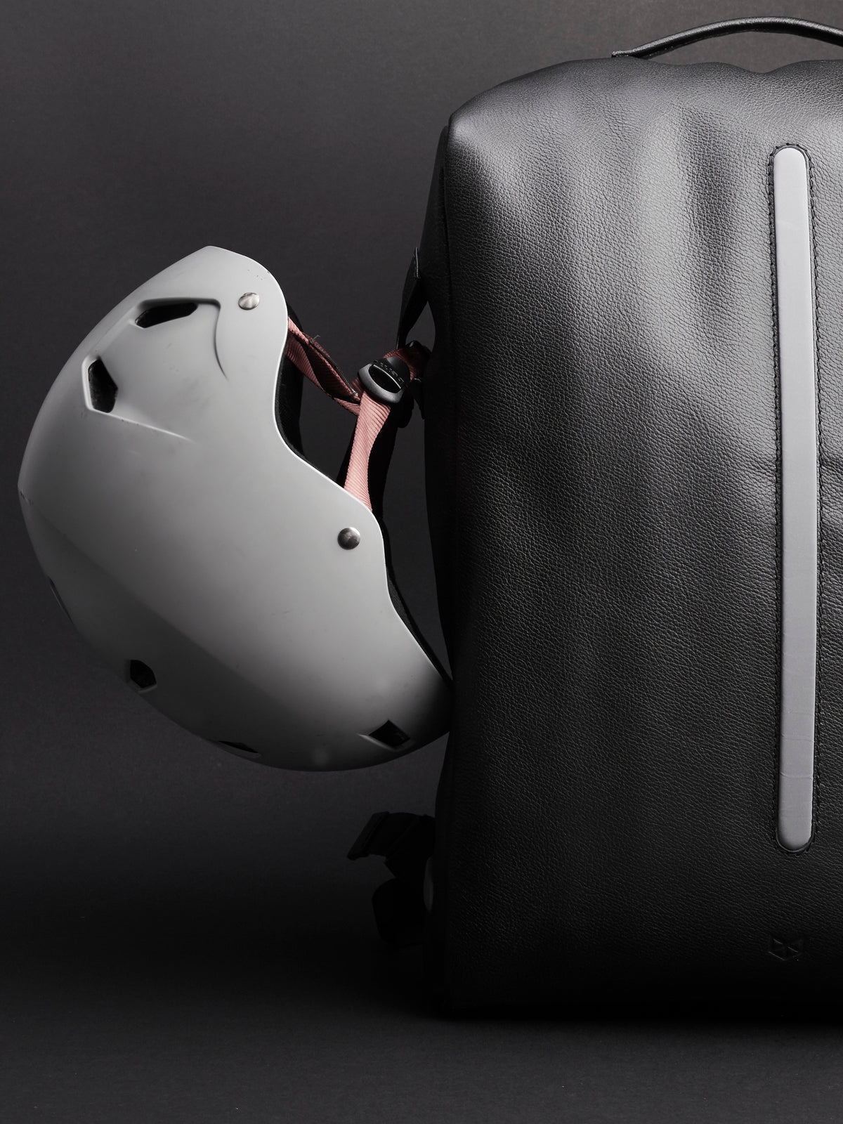 cycle backpack black by capra leather