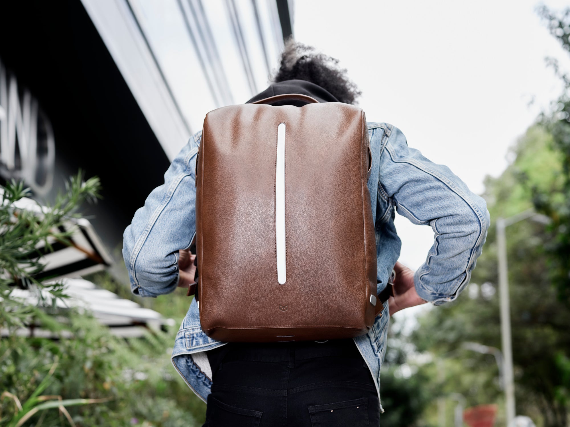 backpack for men brown by capra leather