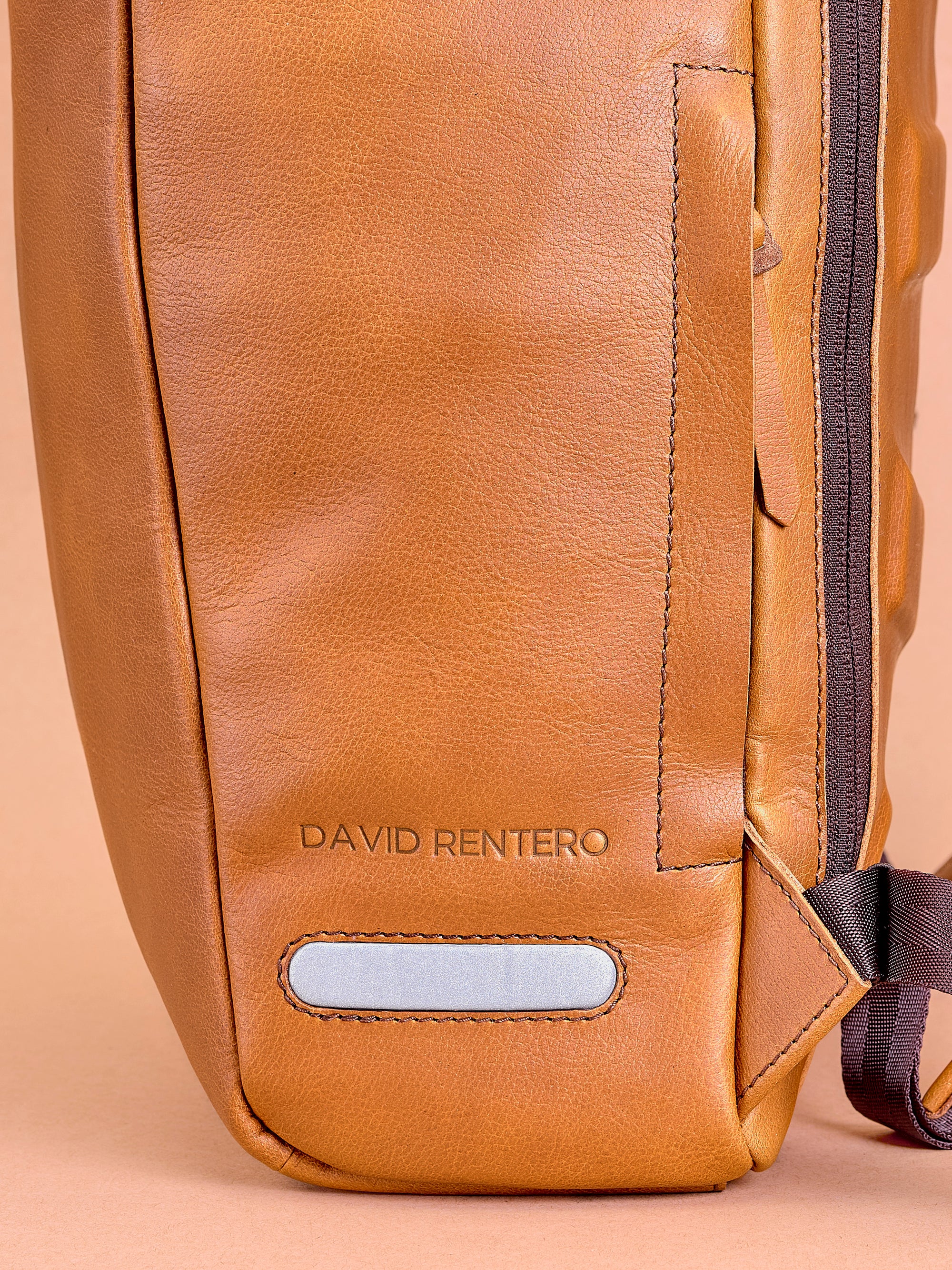 street bike backpack tan by capra leather