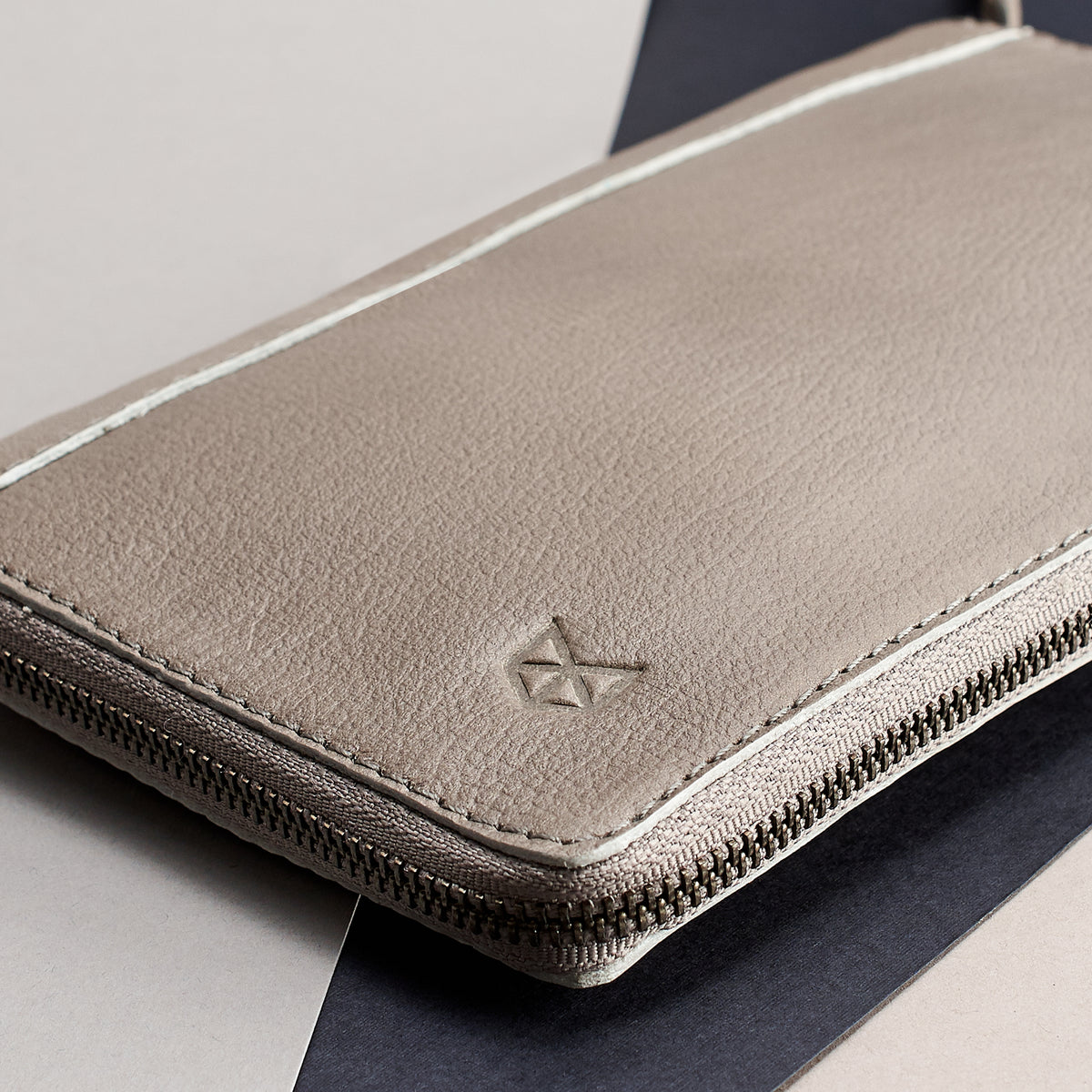 Men's gifts. Grey leather passport holder. Perfect for travelers. Gift for men. Personalized engraving. Handmade Leather wallet perfect money and card holder for trips