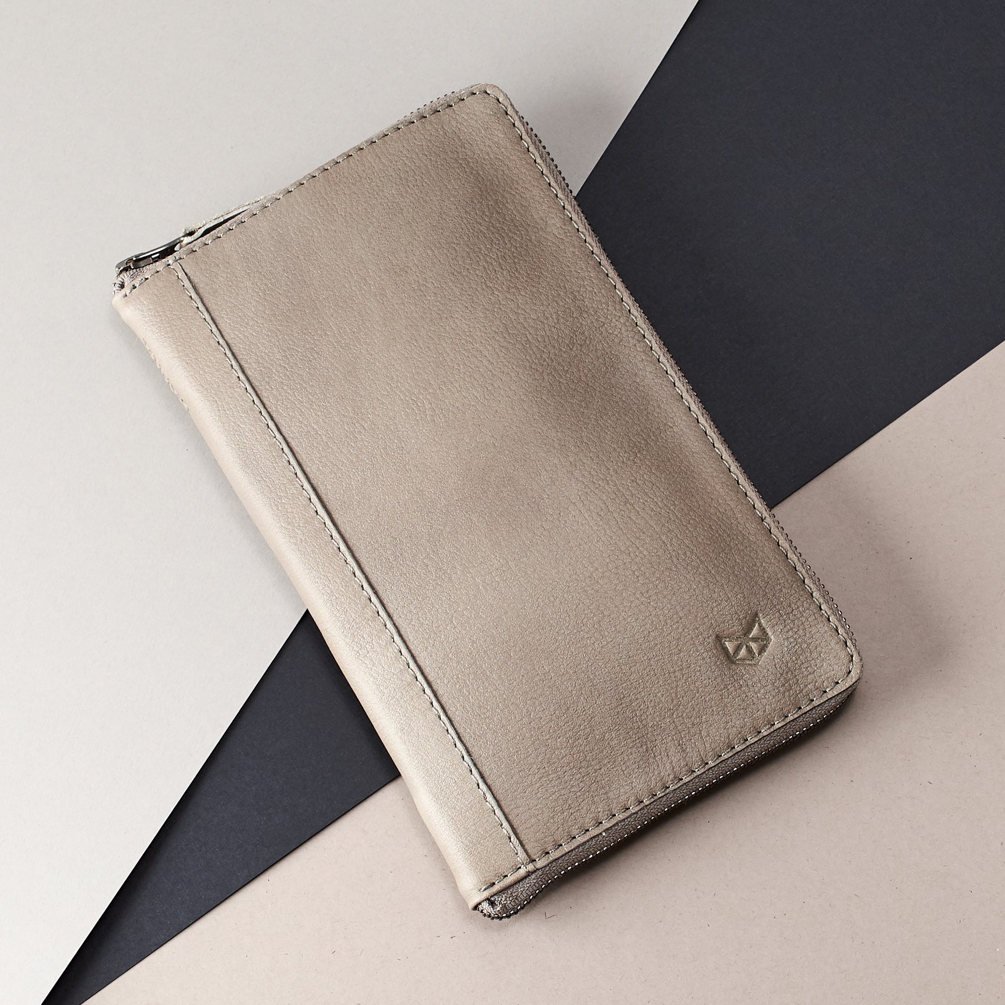 Style. Grey leather passport holder. Perfect for travelers. Gift for men. Personalized engraving. Handmade Leather wallet perfect money and card holder for trips