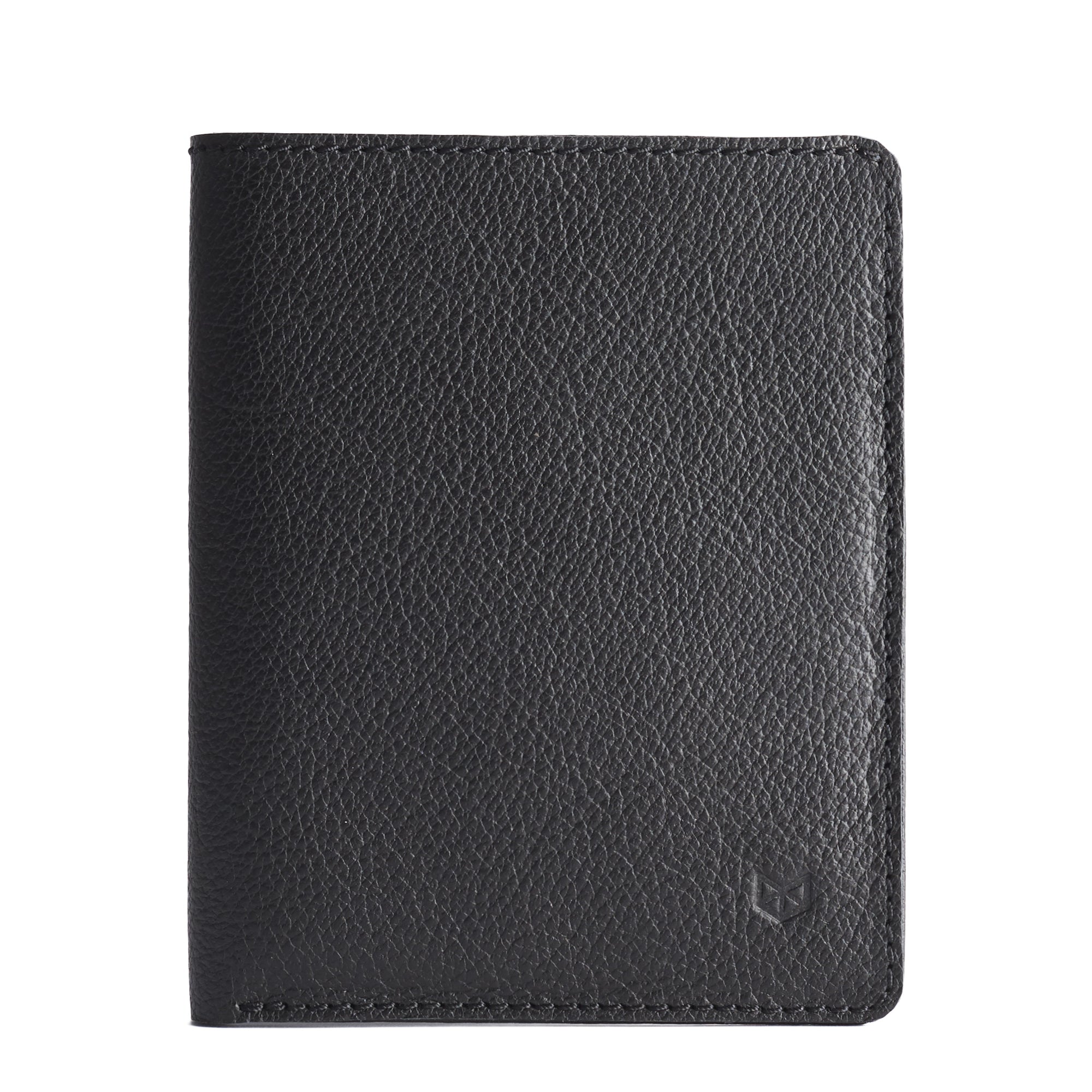 Cover. Pocket Passport Holder Travel Wallet Black by Capra Leather