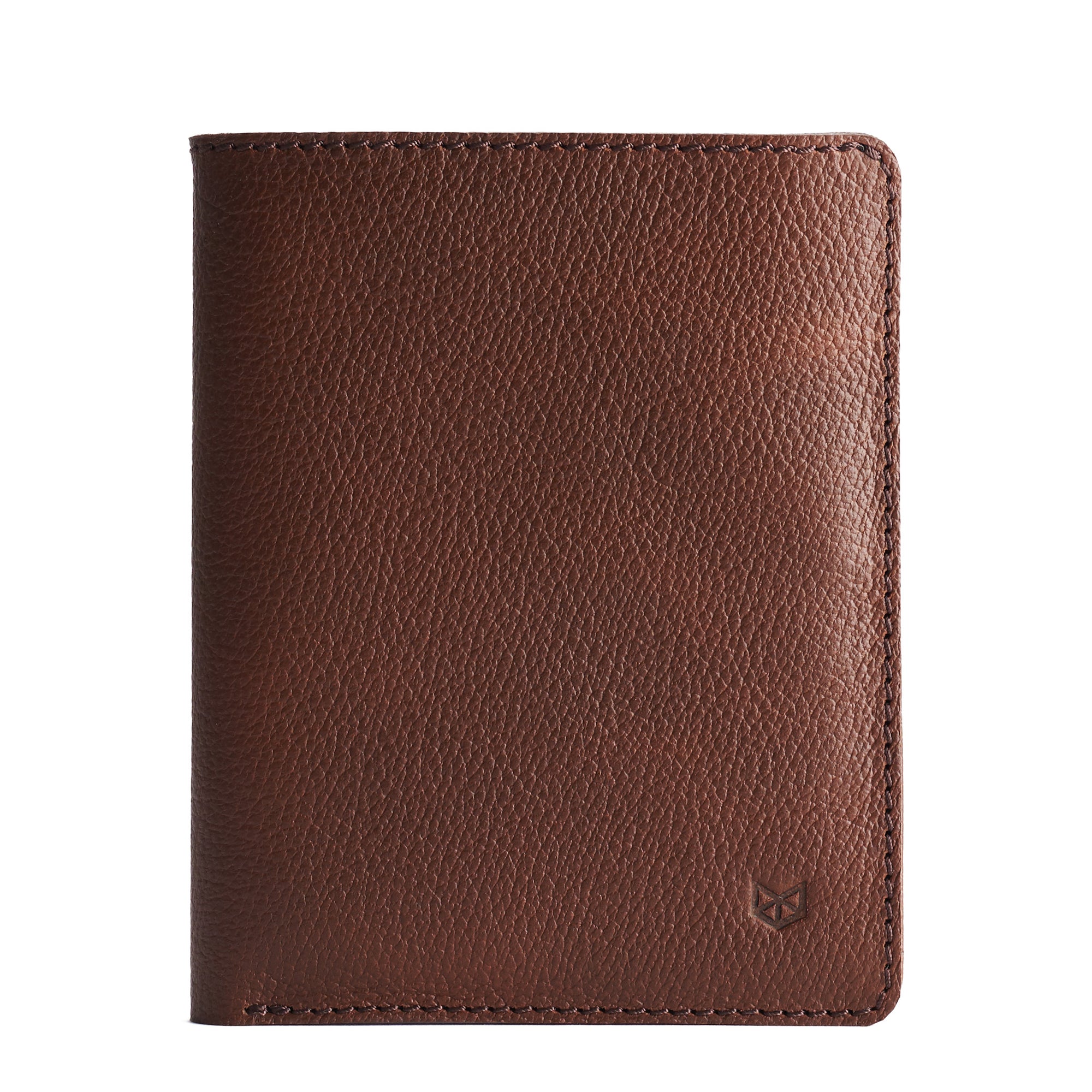 Cover. Pocket Passport Holder Travel Wallet Brown by Capra Leather