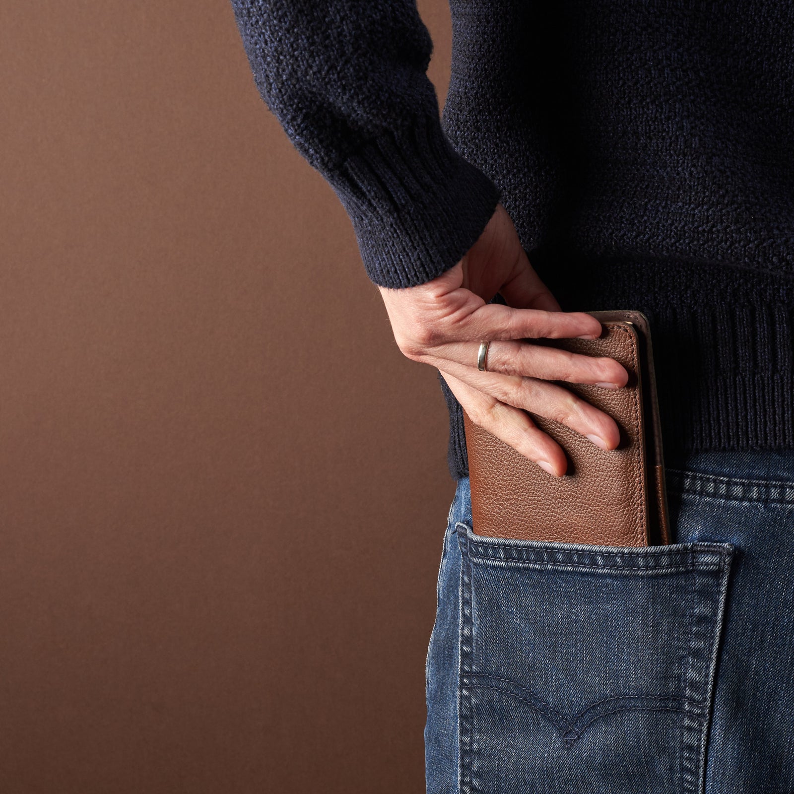 Travel wallet. Pocket Passport Holder Travel Wallet Brown by Capra Leather