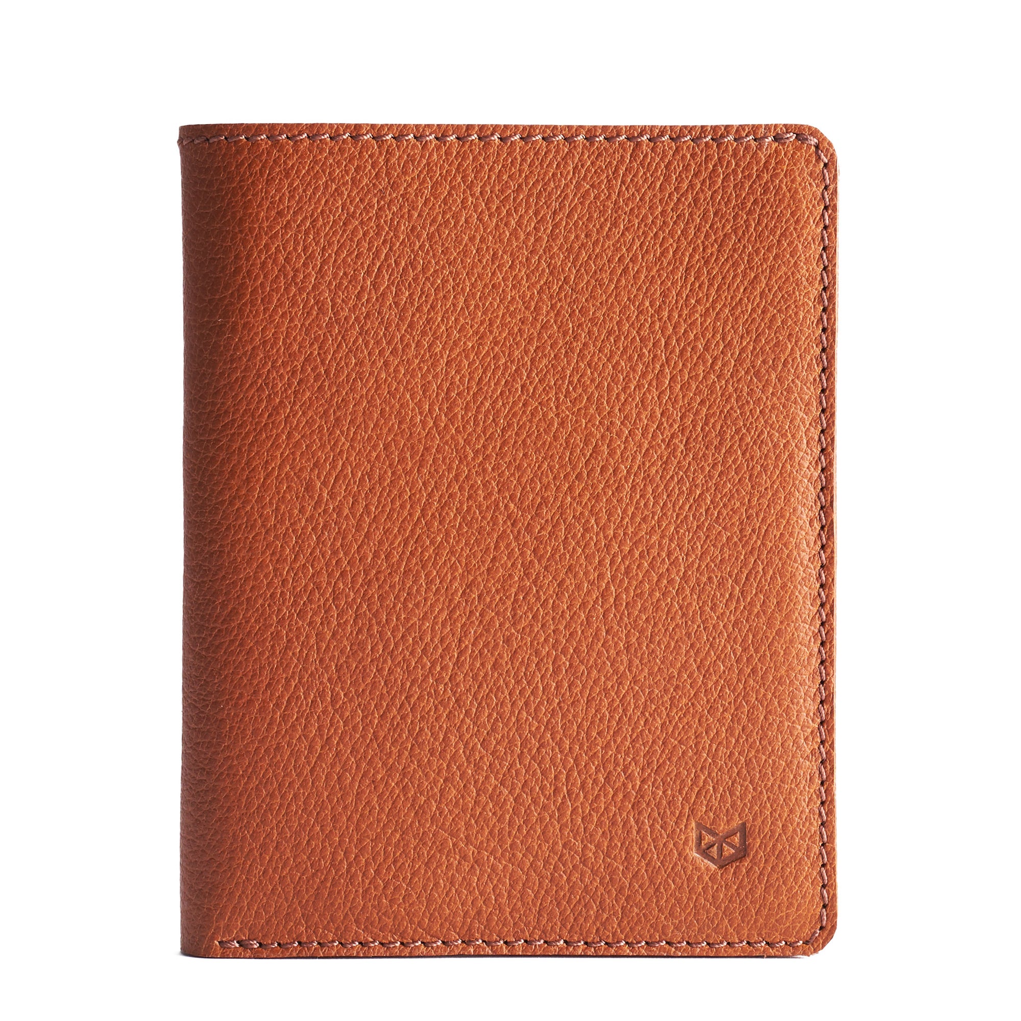Cover. Pocket Passport Holder Travel Wallet Tan by Capra Leather
