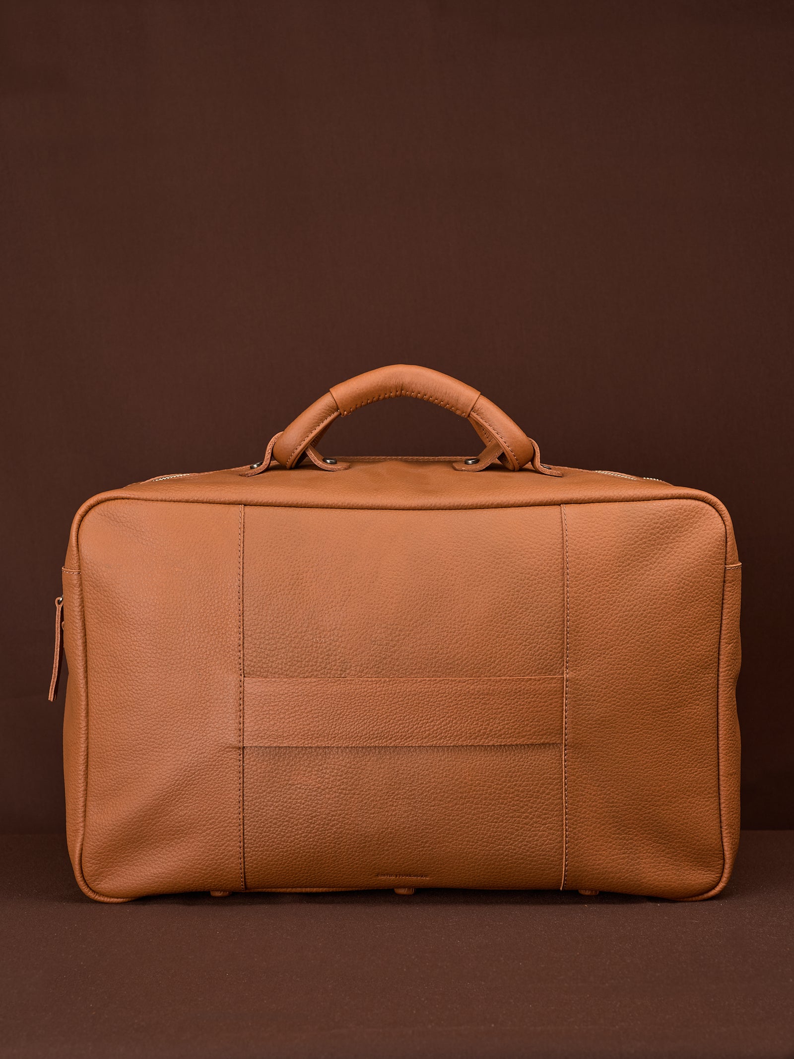 Polarity Weekender Duffle Bag · Tan by Capra Leather