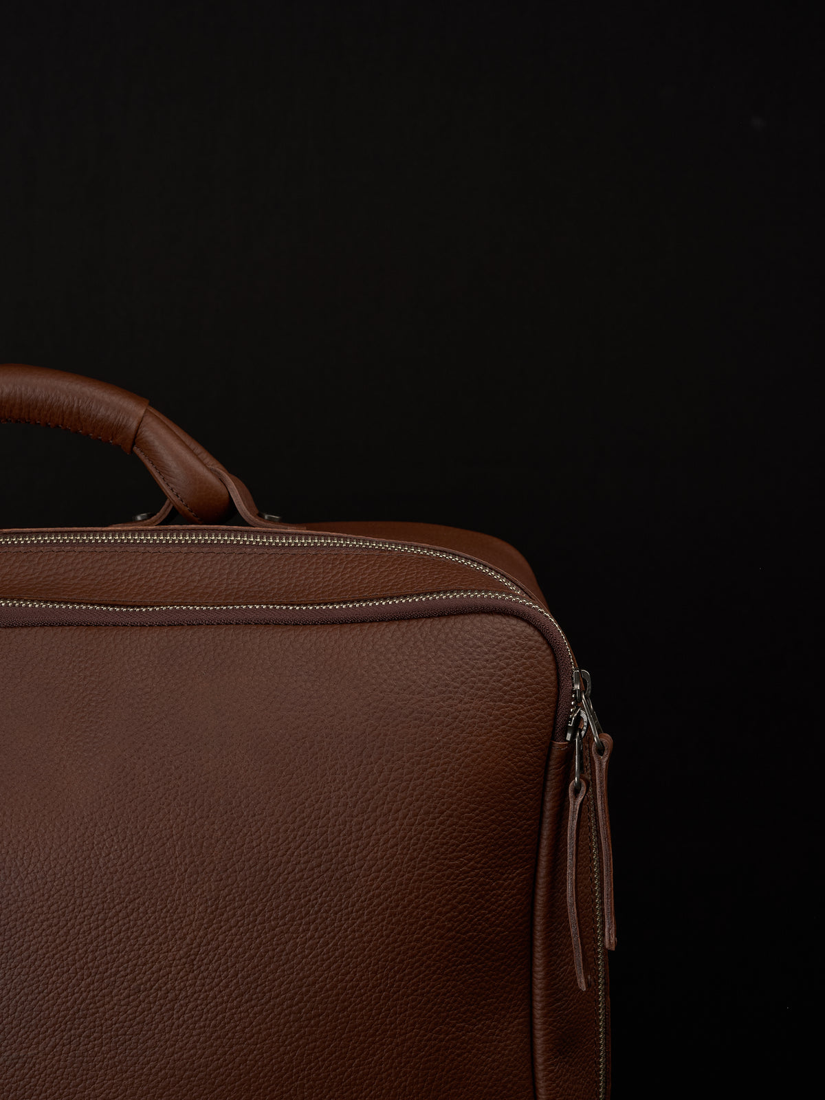 Leather weekend bag brown by Capra