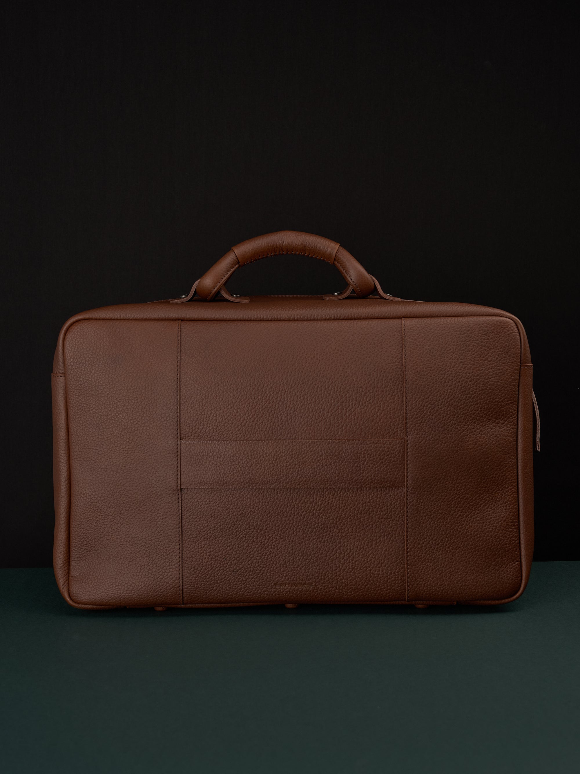 Luggage strap weekender bag men brown by Capra Leather