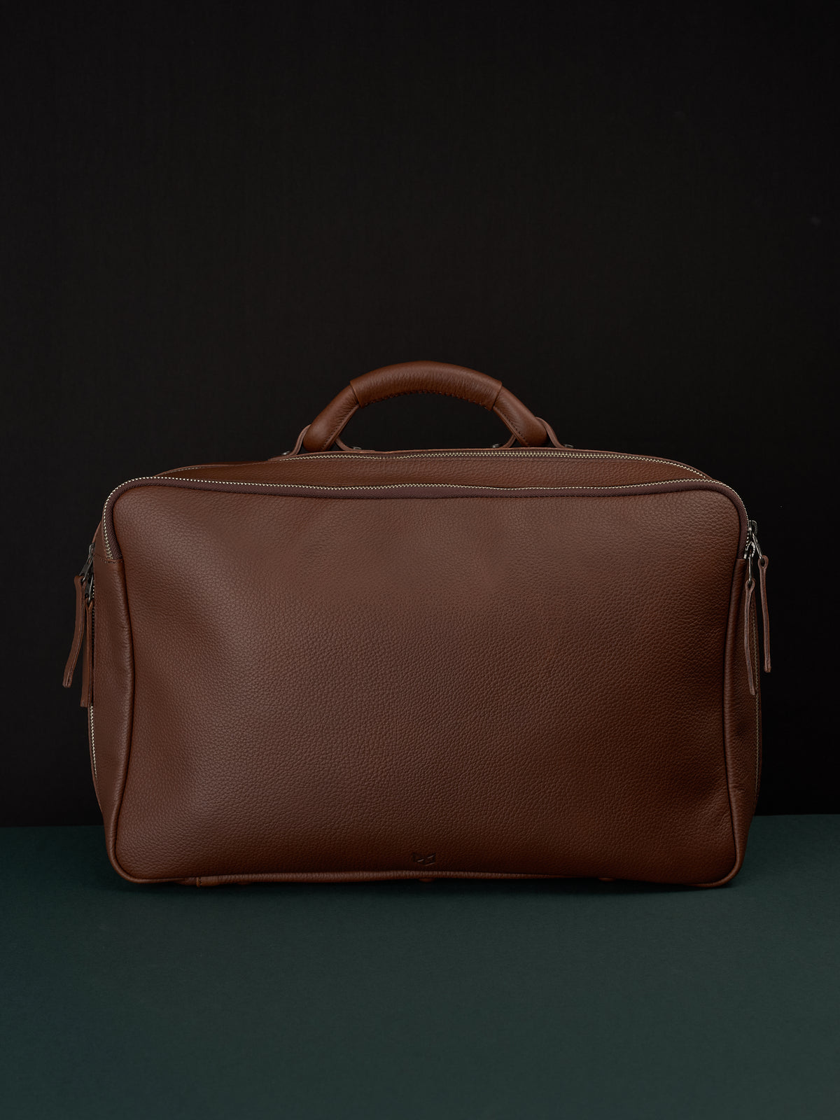 Weekend travel bag brown by Capra Leather