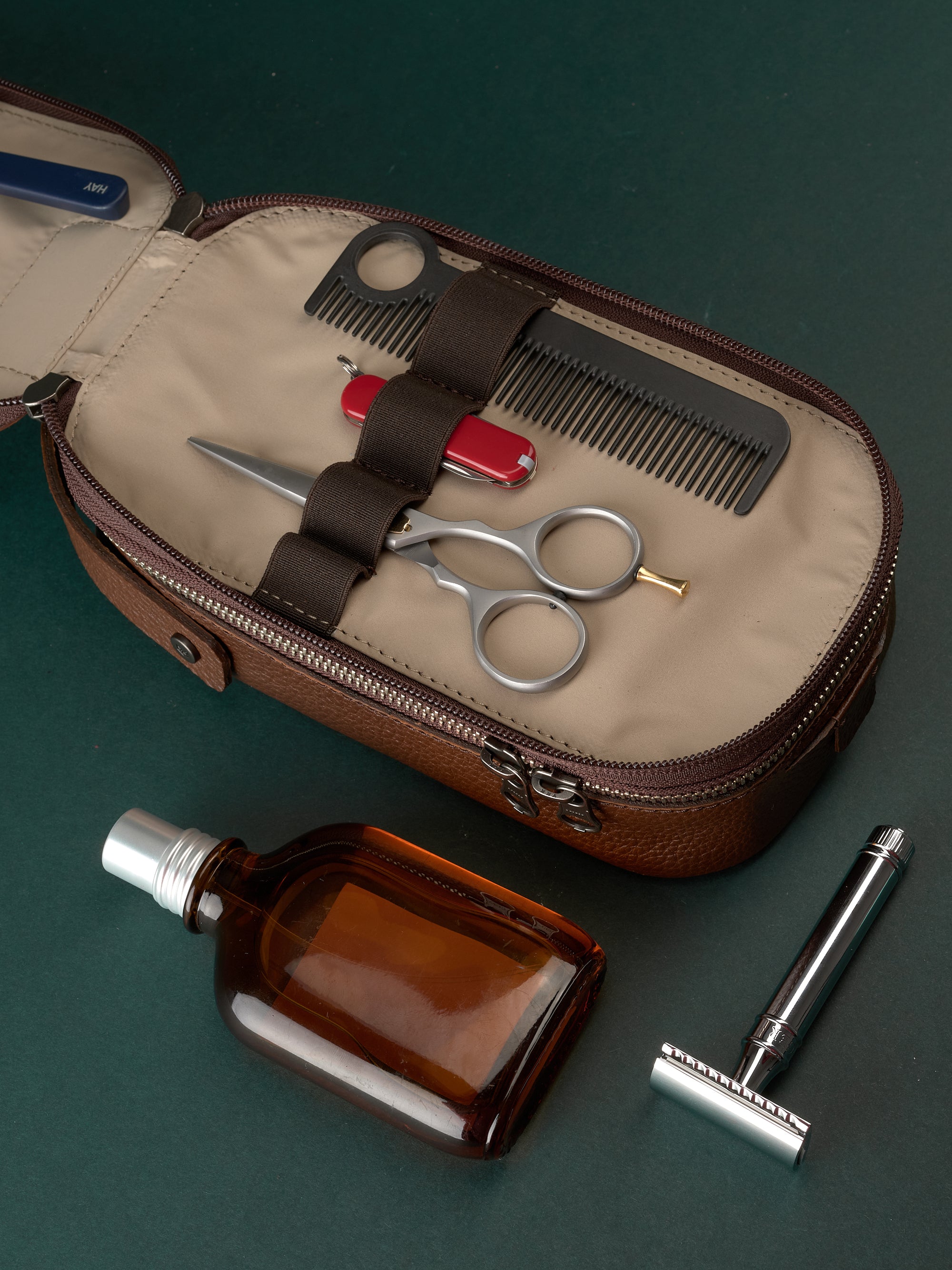 Trousse de toilette homme, kit dopp marron, sac cadeaux pour Trousse de toilette homme, kit dopp marron, sac cadeaux pour