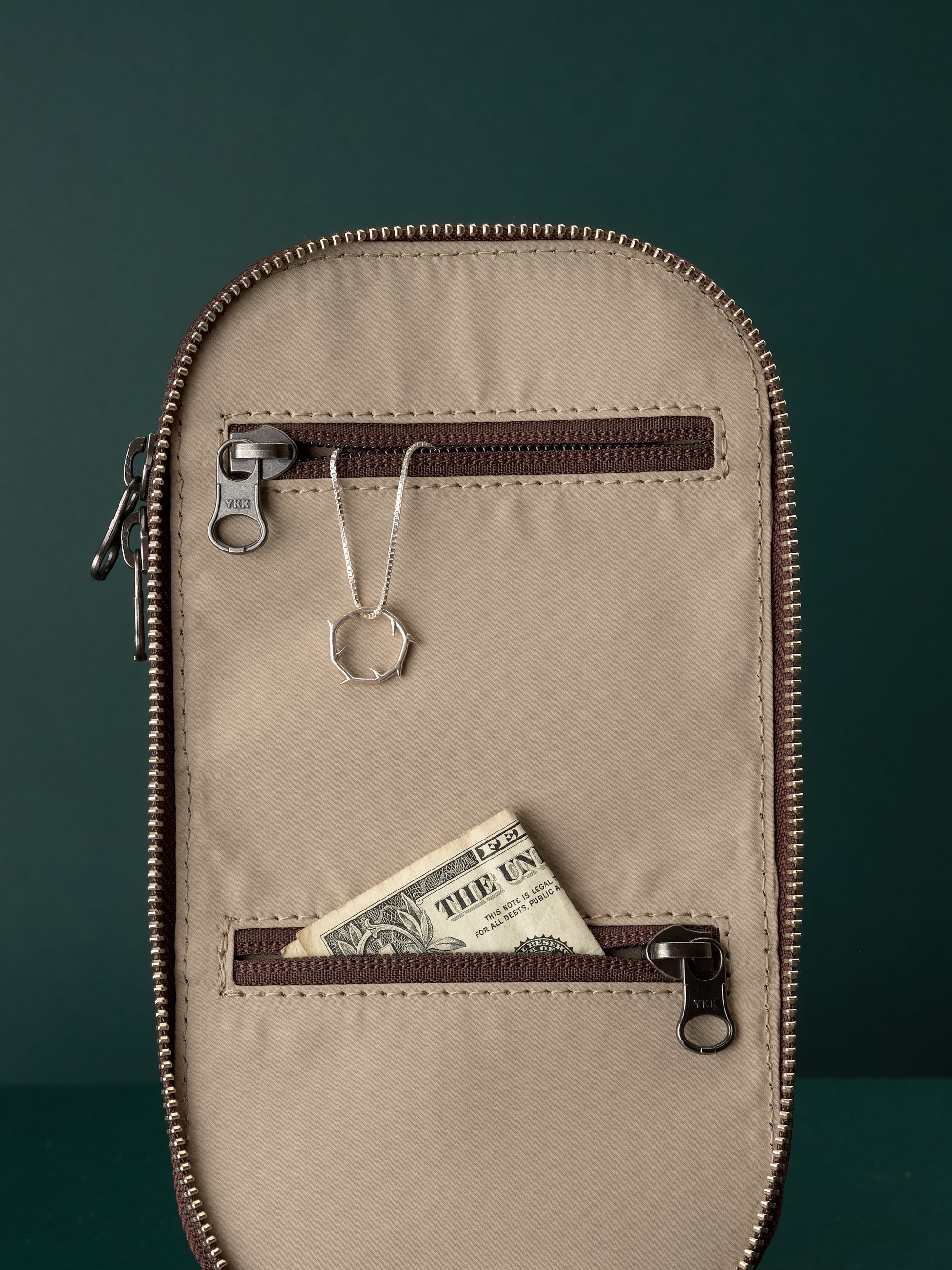 Interior pocket dopp travel kit by Capra Leather