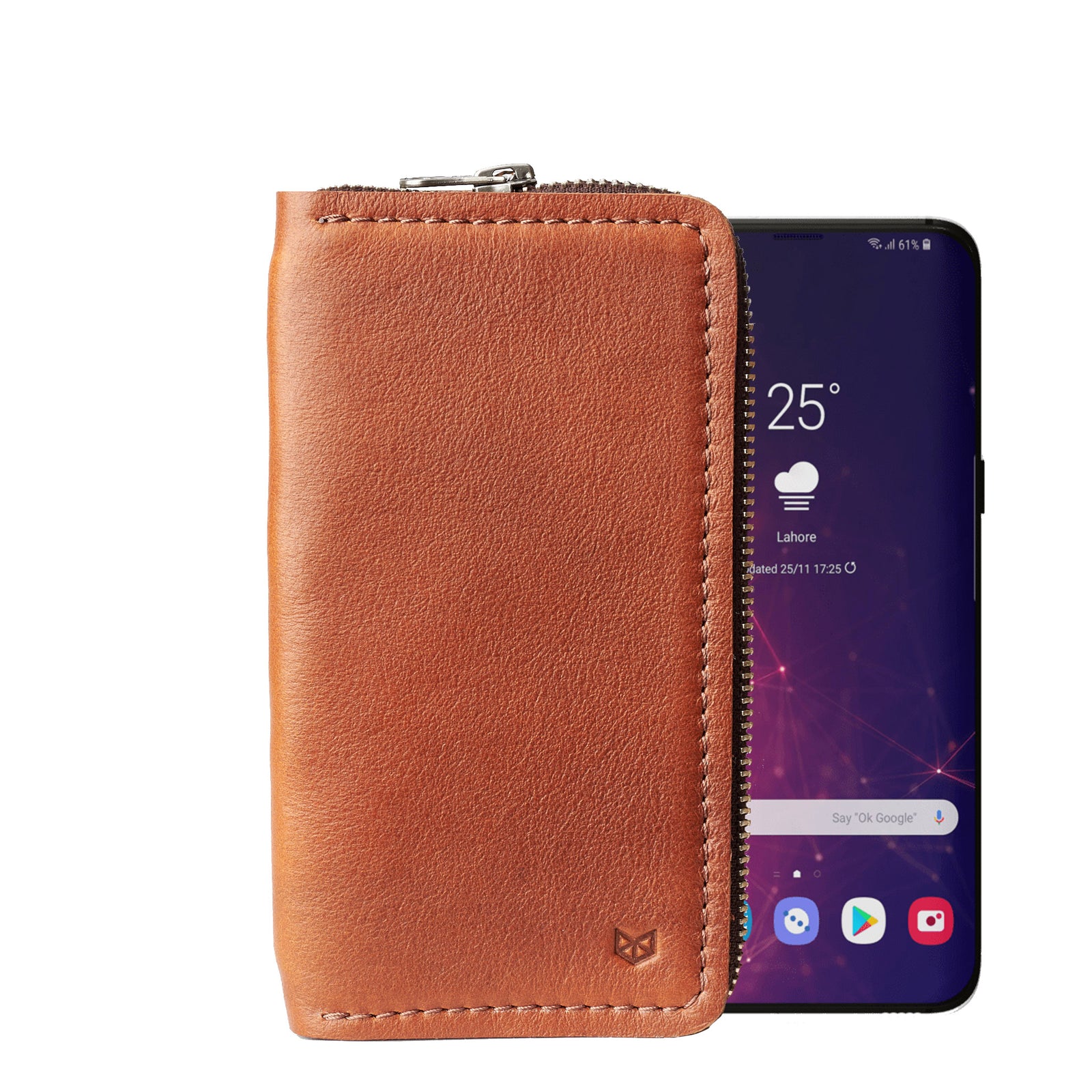 Samsung cover. Tan handcrafted leather stand case for the Samsung Galaxy S8 and S8 Plus, Samsung Galaxy S9 and S9 Plus, Samsung Galaxy S10 and S10 Plus .  Samsung sleeve wallet with card holder. Crafted by Capra Leather.