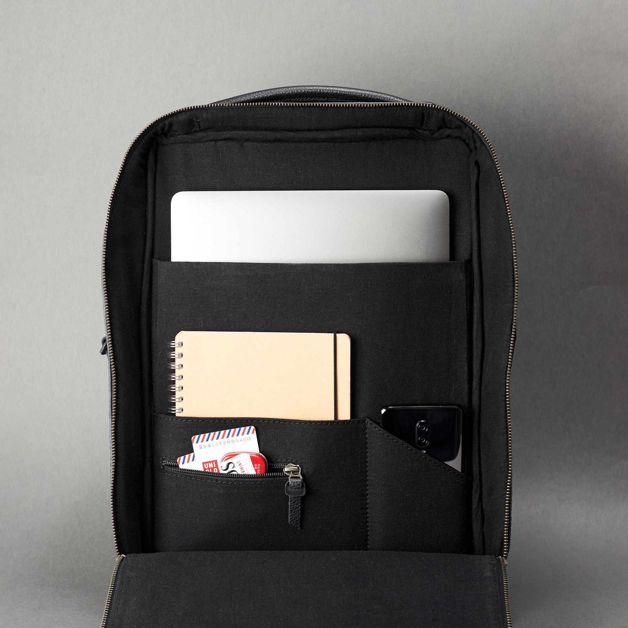 laptop backpacks black by capra leather