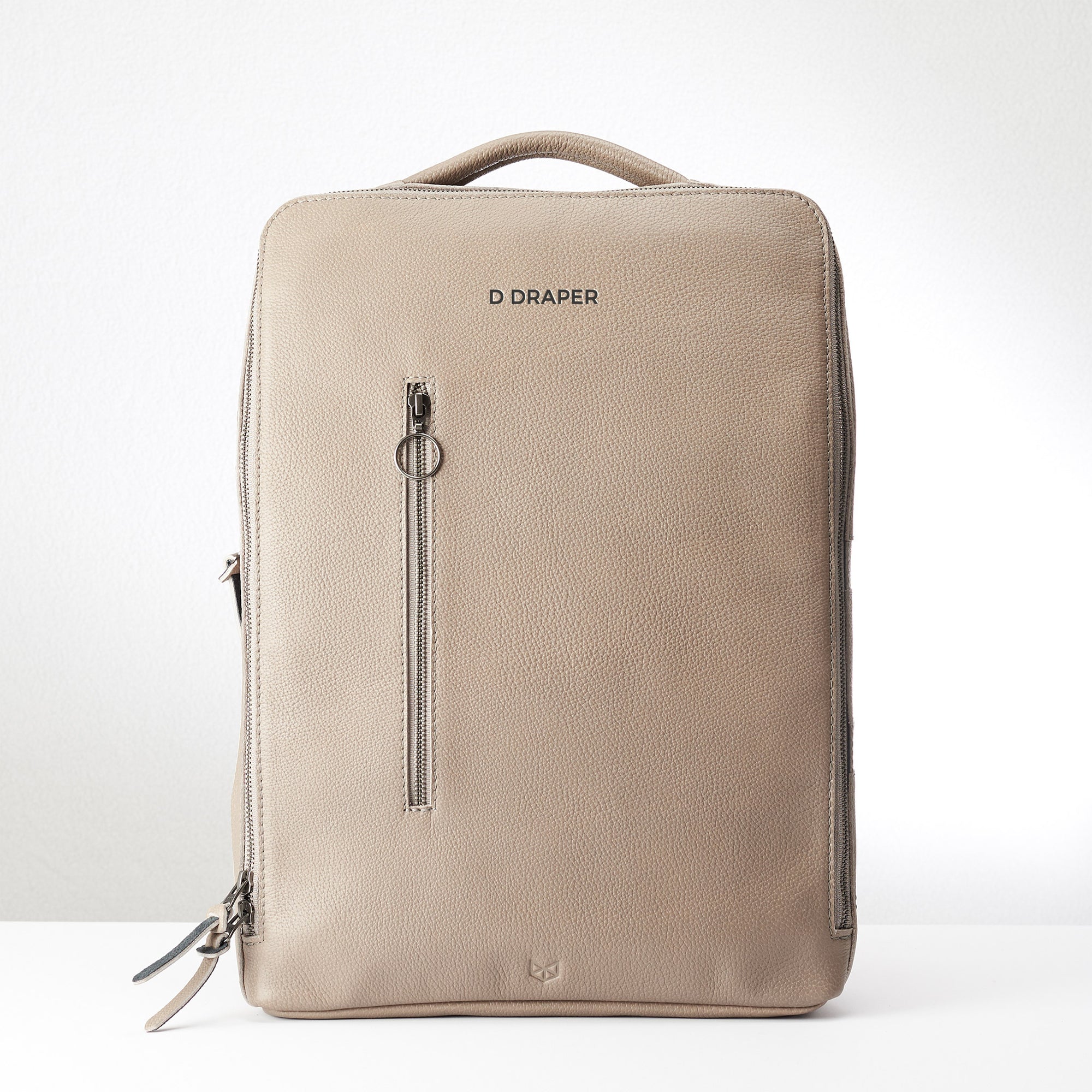 backpack leather grey by capra leather
