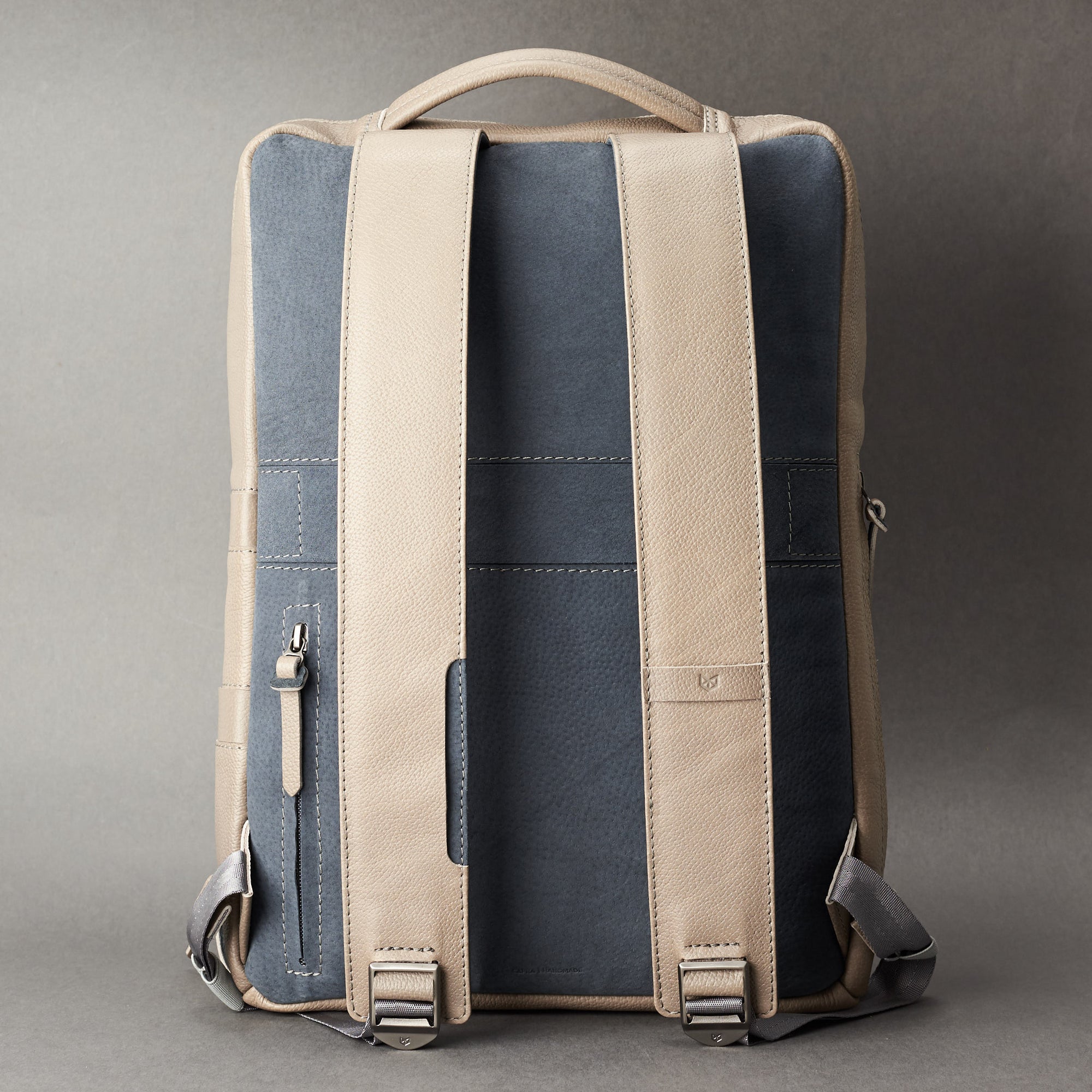 backpacks travel grey by capra leather