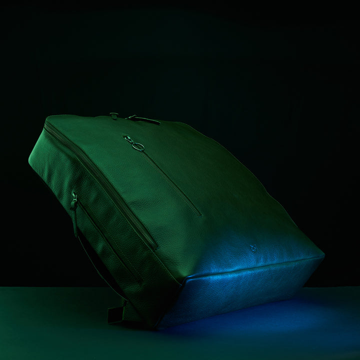 Front view. Saola Tech Backpack Gamer Edition by Capra Leather