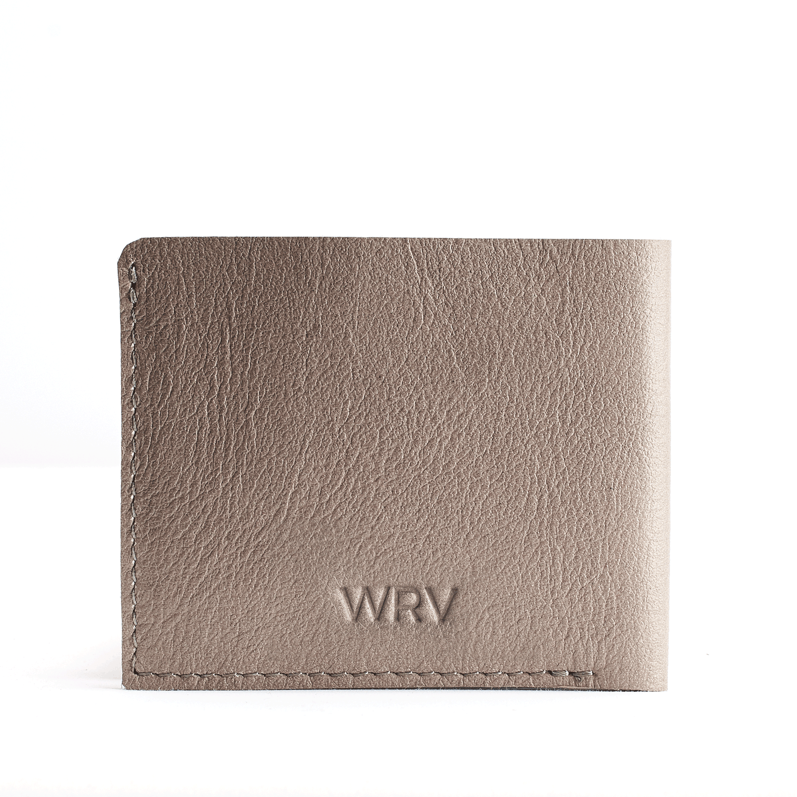 Custom engraving. Personalized grey bifold wallet for mens gifts. Handmade minimalist wallet