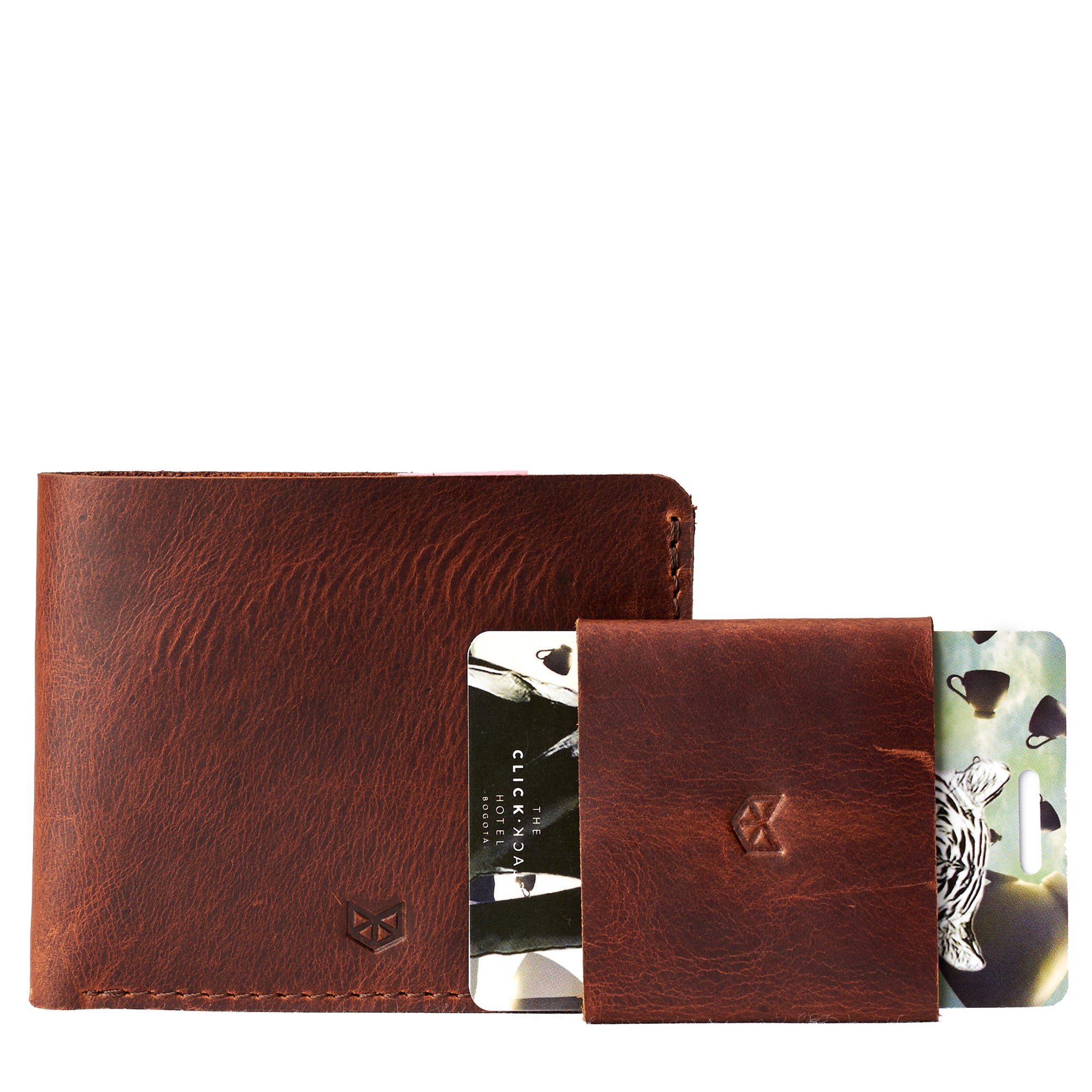 Wallet kit. Leather sandstone slim wallet gifts for men handmade accessories. minimalist full grain leather thin wallet. Made by Capra Leather. 